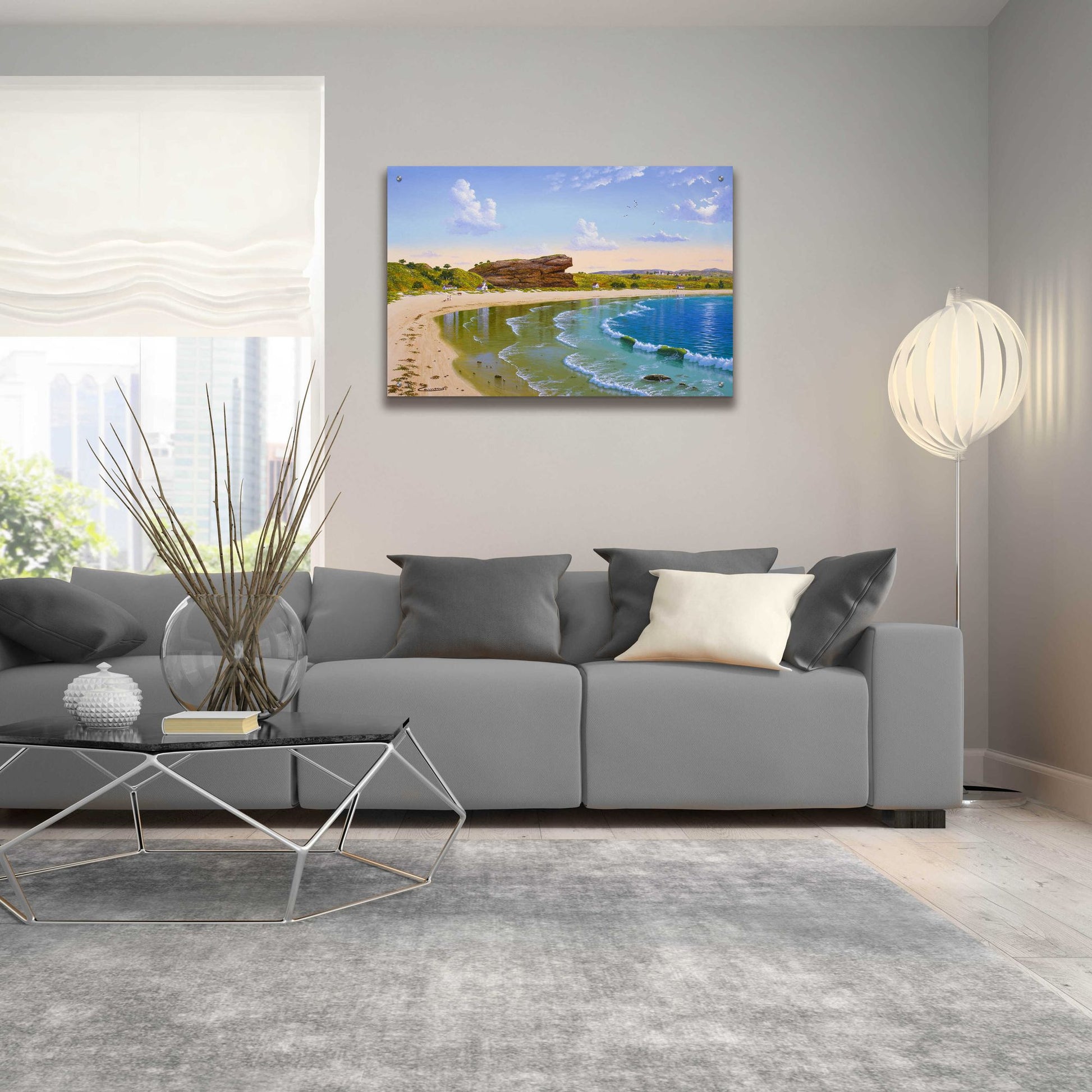 Epic Art 'Sachuest Beach' by Eduardo Camoes, Acrylic Glass Wall Art,36x24