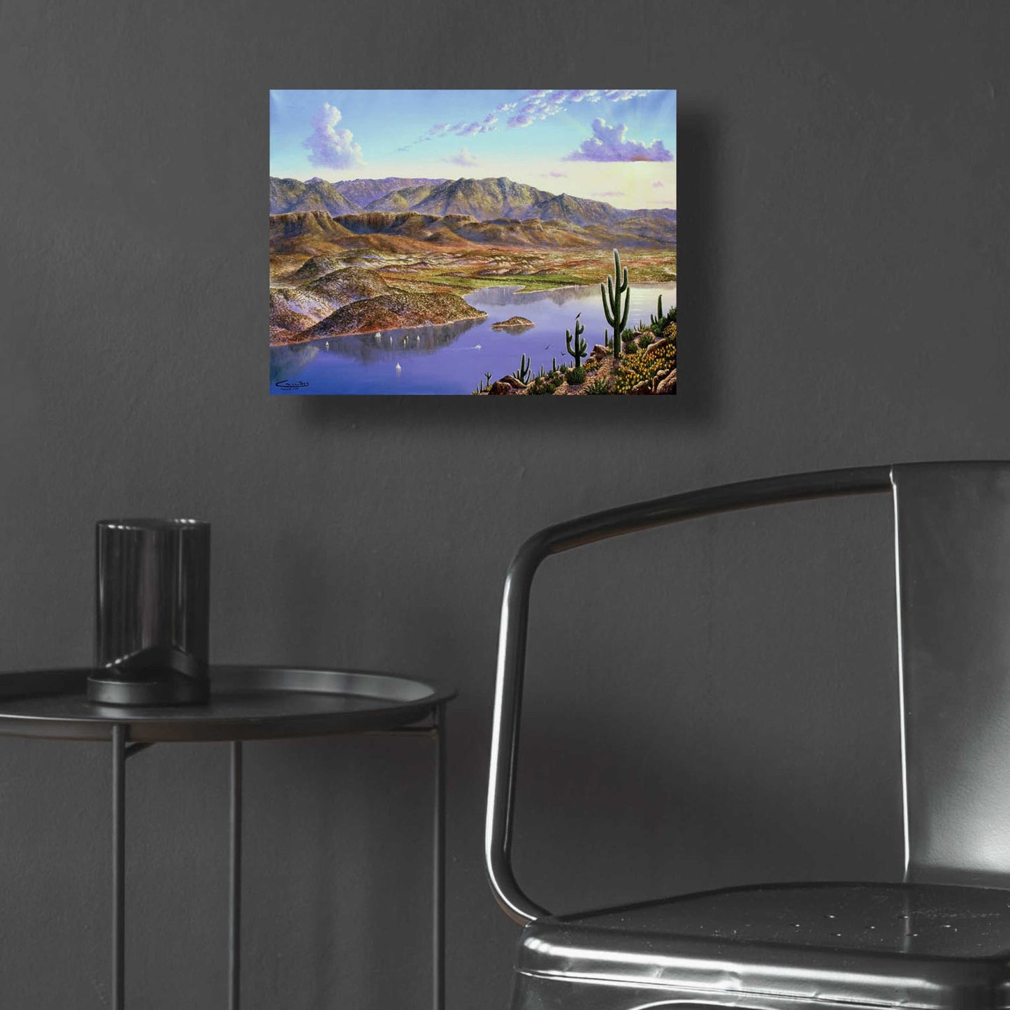 Epic Art 'Roosevelt Lake, AZ' by Eduardo Camoes, Acrylic Glass Wall Art,16x12