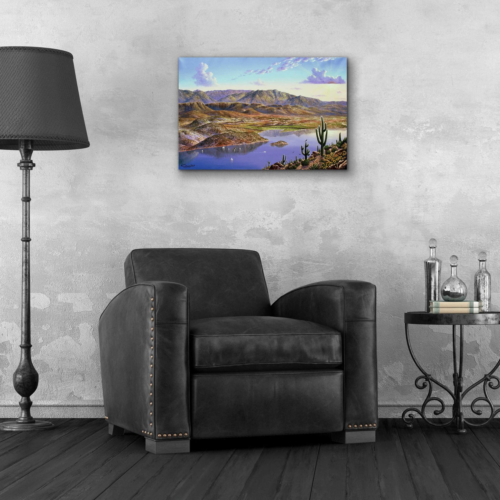 Epic Art 'Roosevelt Lake, AZ' by Eduardo Camoes, Acrylic Glass Wall Art,24x16