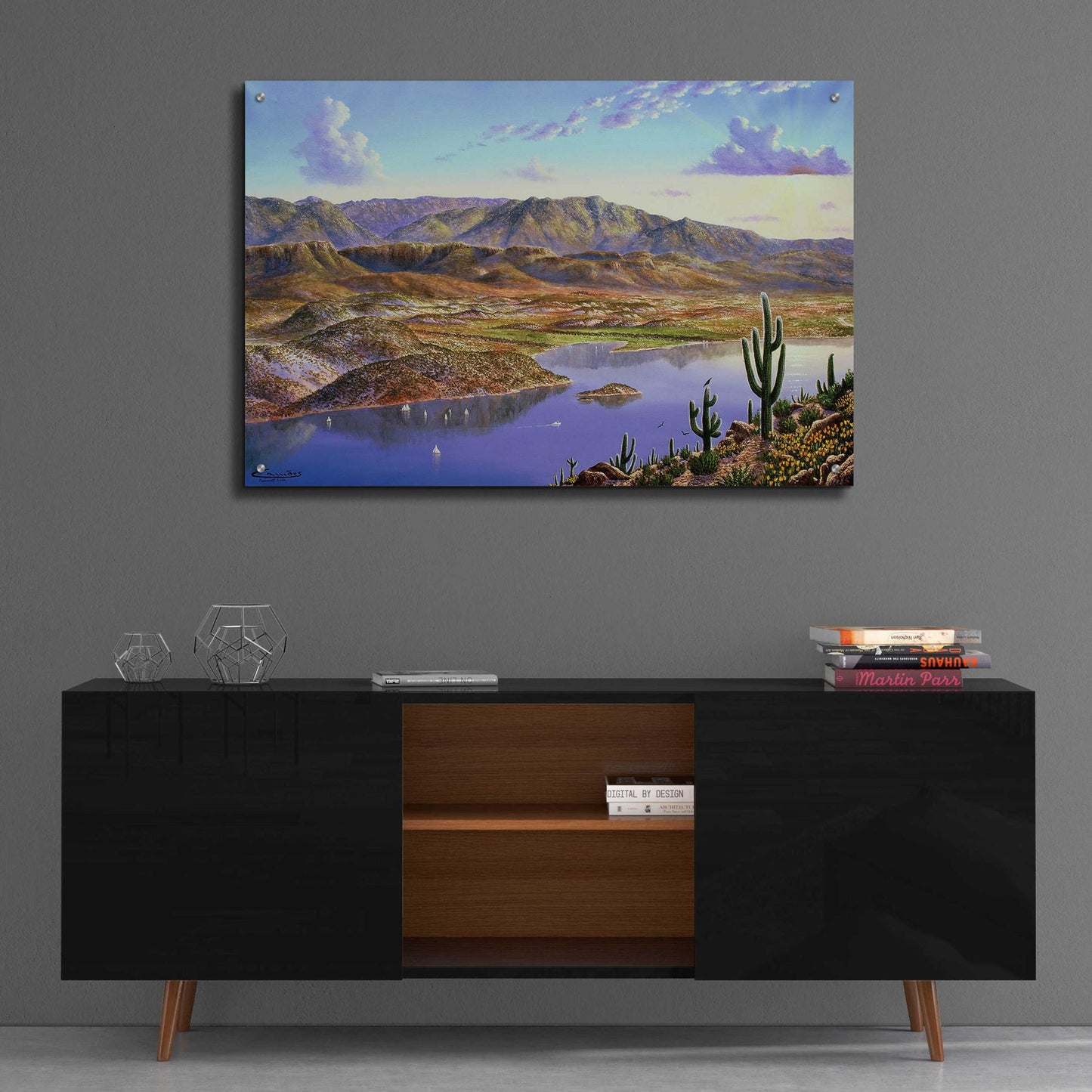 Epic Art 'Roosevelt Lake, AZ' by Eduardo Camoes, Acrylic Glass Wall Art,36x24