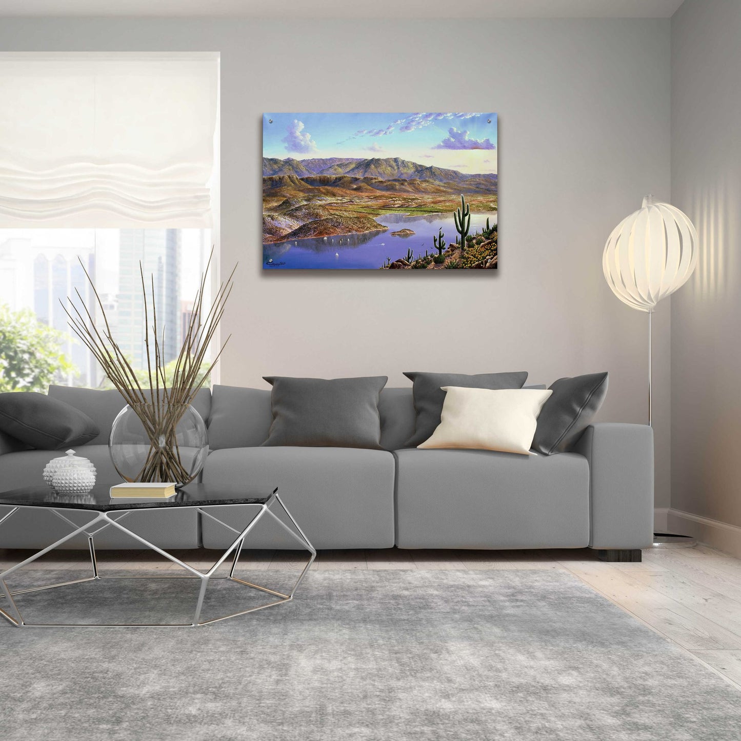 Epic Art 'Roosevelt Lake, AZ' by Eduardo Camoes, Acrylic Glass Wall Art,36x24