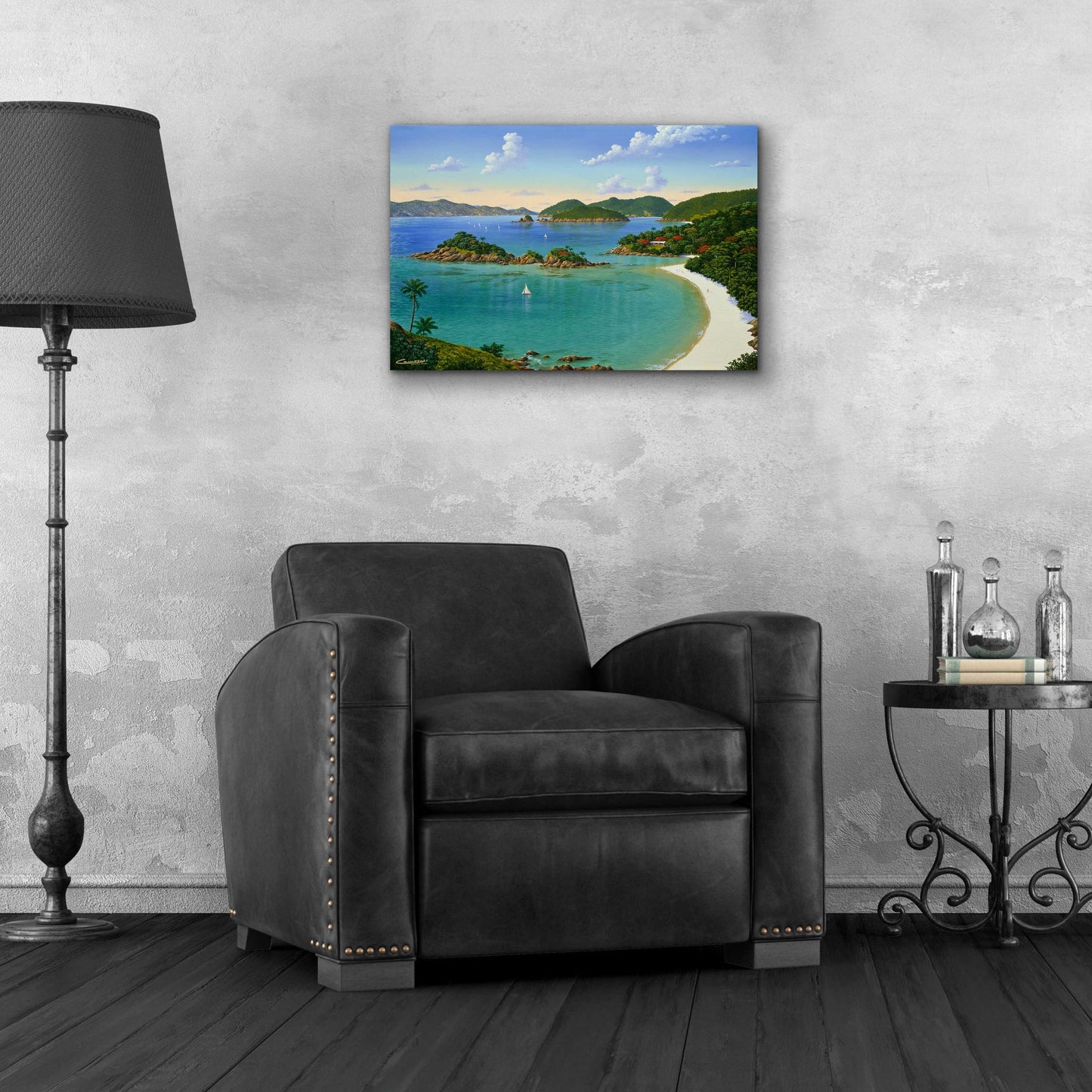 Epic Art 'Trunk Bay, Virgin Islands' by Eduardo Camoes, Acrylic Glass Wall Art,24x16