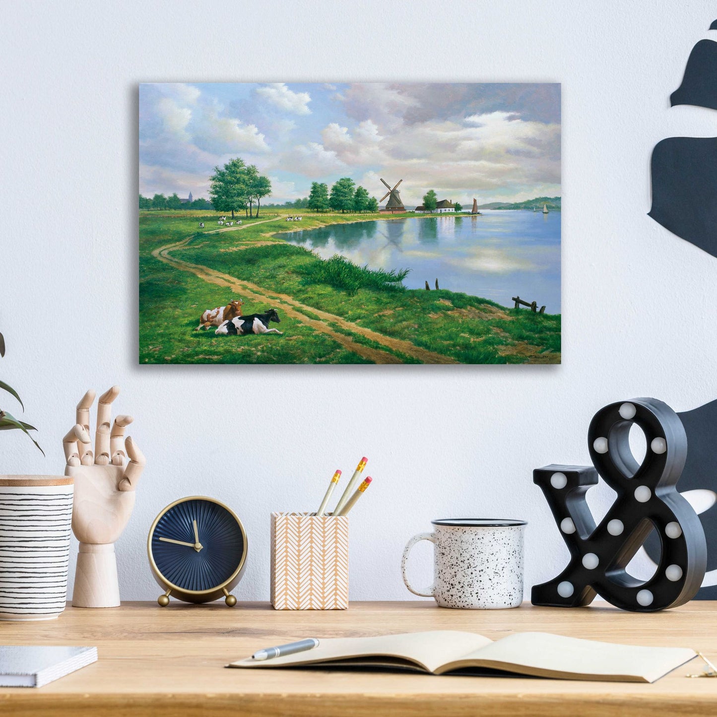 Epic Art 'A Dutch Landscape' by Eduardo Camoes, Acrylic Glass Wall Art,16x12