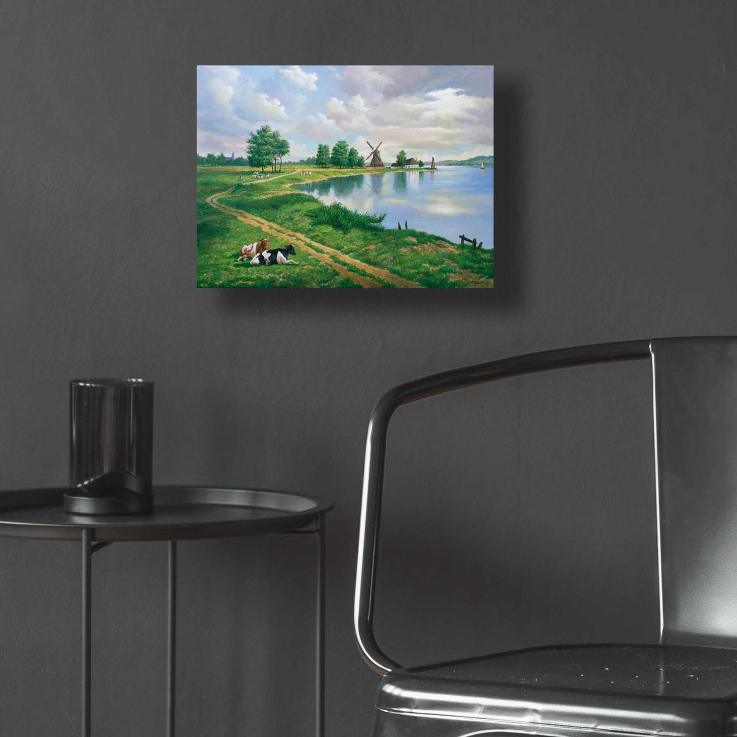 Epic Art 'A Dutch Landscape' by Eduardo Camoes, Acrylic Glass Wall Art,16x12