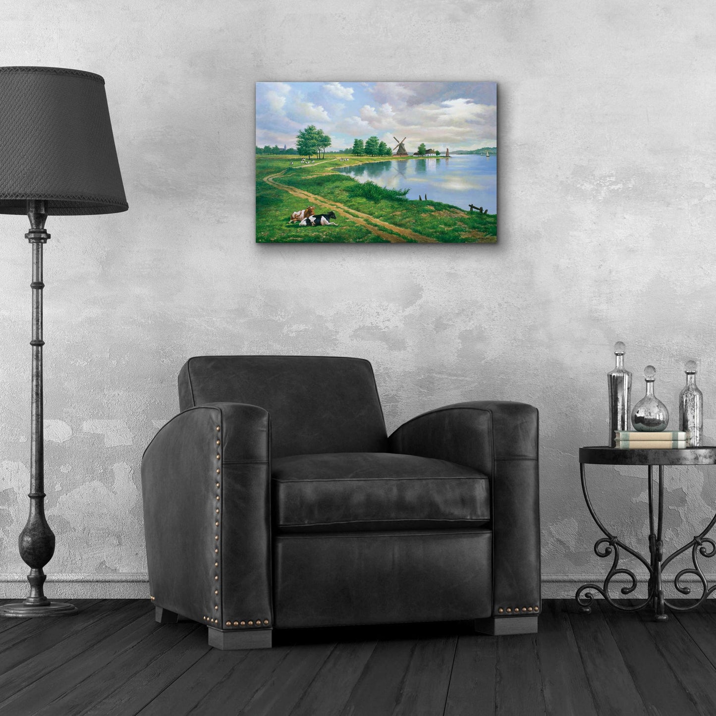 Epic Art 'A Dutch Landscape' by Eduardo Camoes, Acrylic Glass Wall Art,24x16