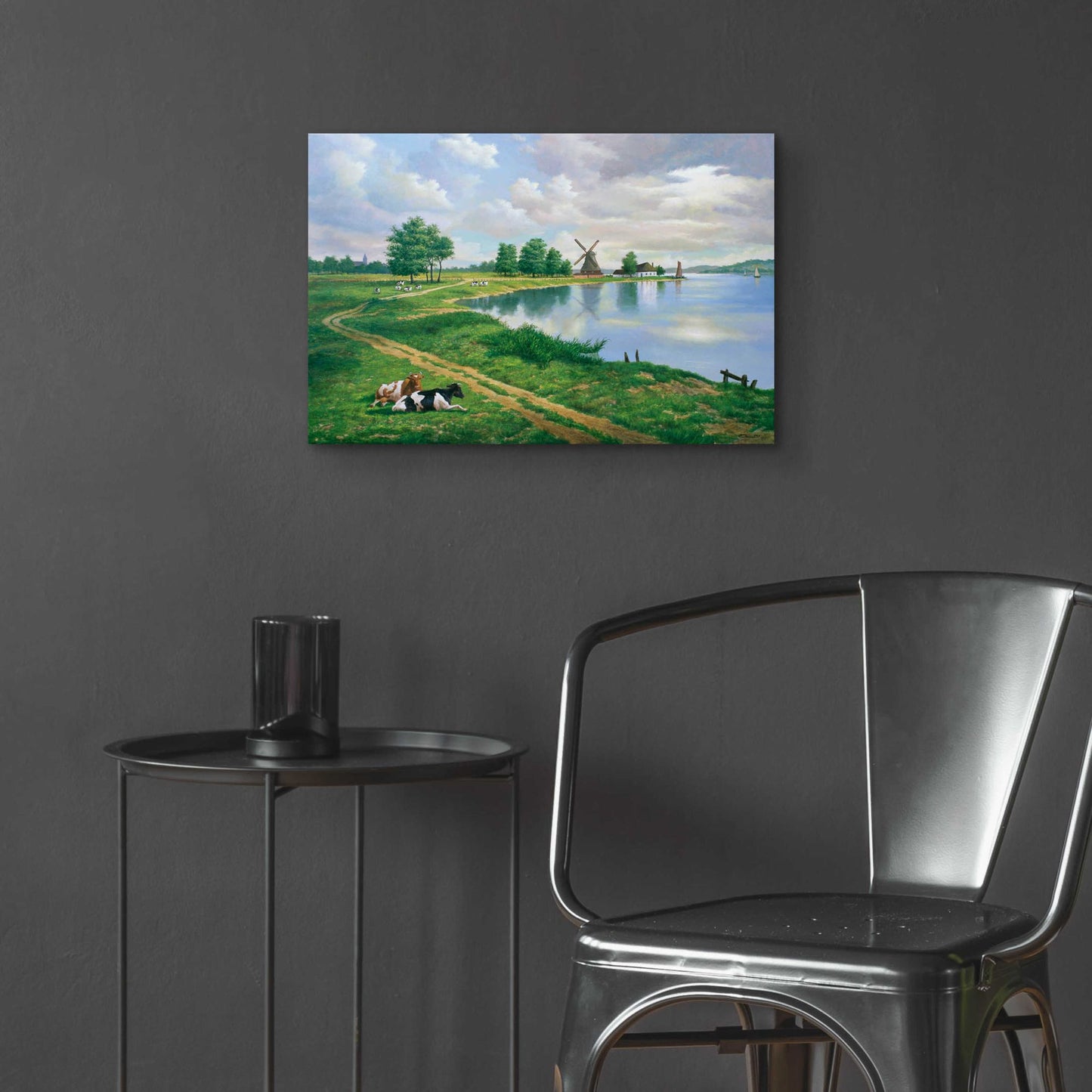 Epic Art 'A Dutch Landscape' by Eduardo Camoes, Acrylic Glass Wall Art,24x16