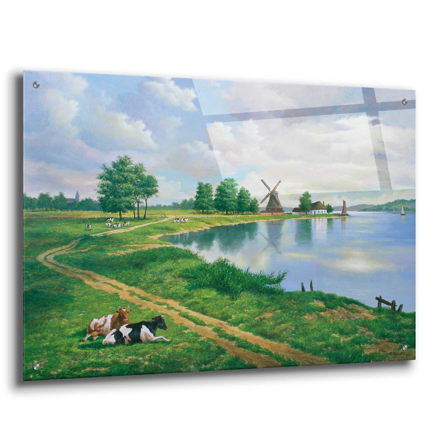 Epic Art 'A Dutch Landscape' by Eduardo Camoes, Acrylic Glass Wall Art,36x24