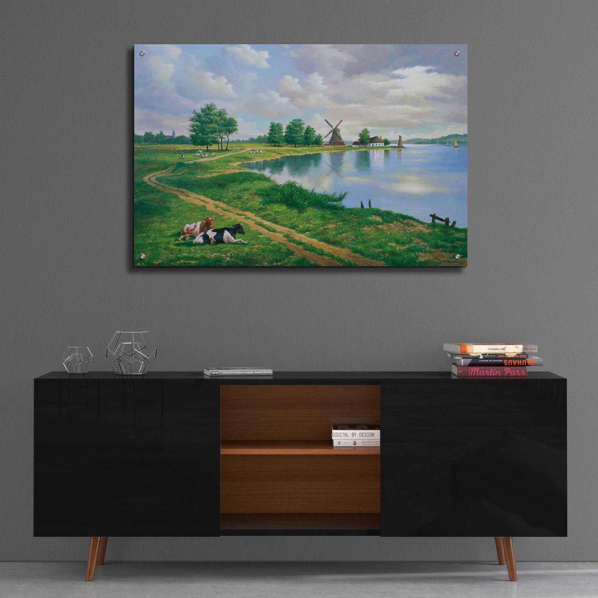 Epic Art 'A Dutch Landscape' by Eduardo Camoes, Acrylic Glass Wall Art,36x24