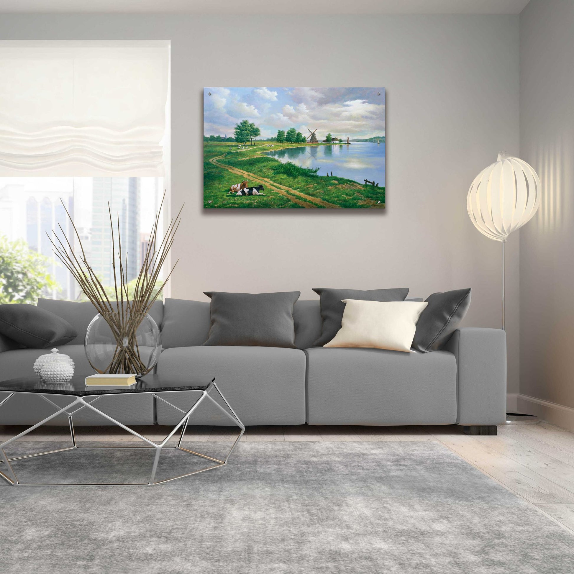 Epic Art 'A Dutch Landscape' by Eduardo Camoes, Acrylic Glass Wall Art,36x24