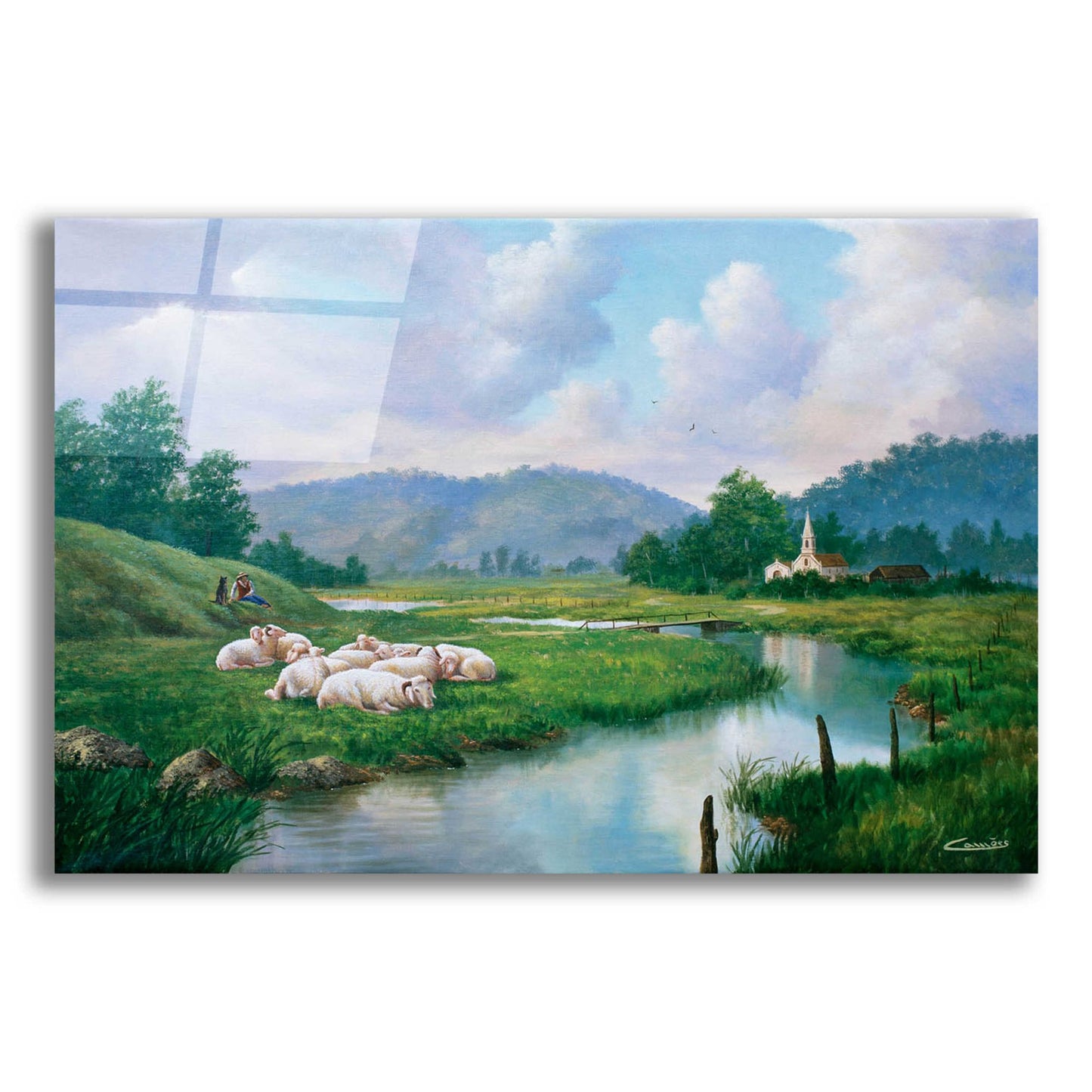 Epic Art 'The Shepperd Rest' by Eduardo Camoes, Acrylic Glass Wall Art,24x16