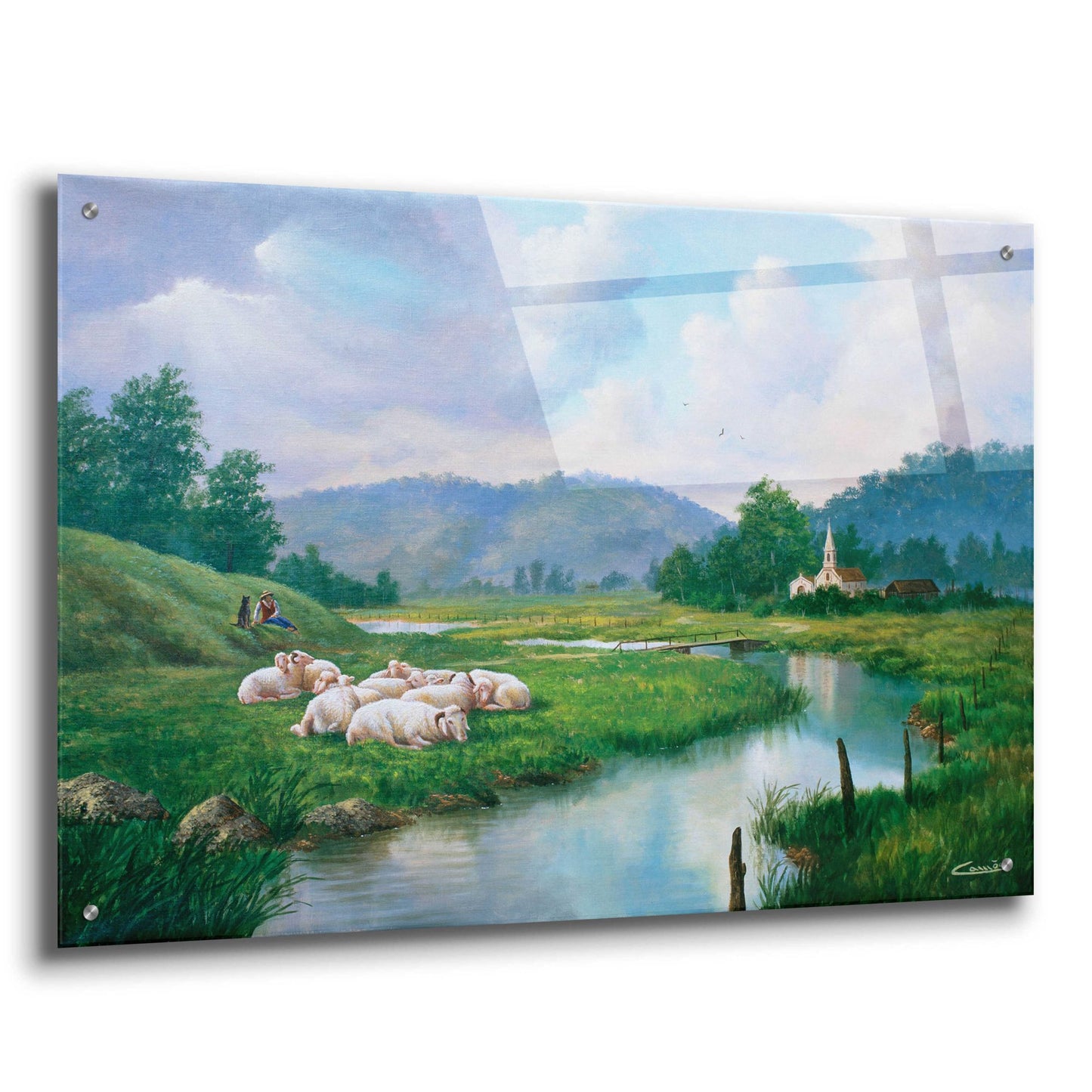 Epic Art 'The Shepperd Rest' by Eduardo Camoes, Acrylic Glass Wall Art,36x24