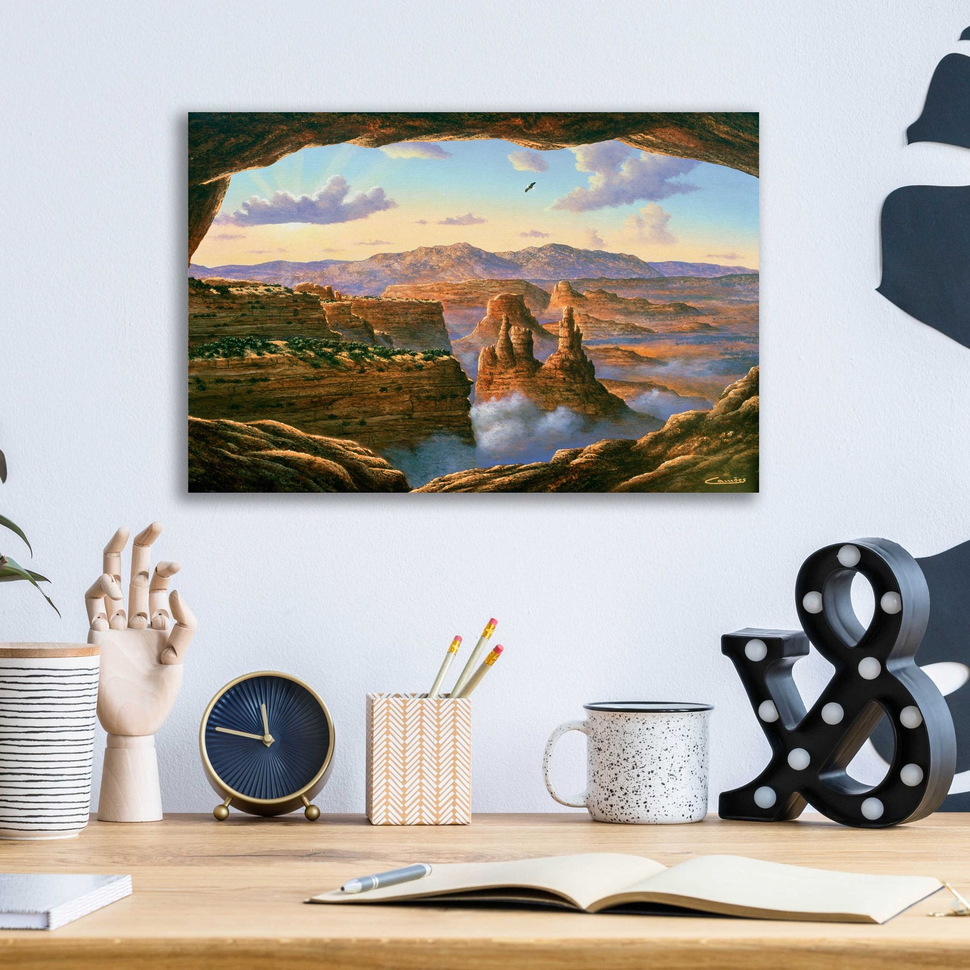 Epic Art 'Island In The Sky, Canyonlands' by Eduardo Camoes, Acrylic Glass Wall Art,16x12