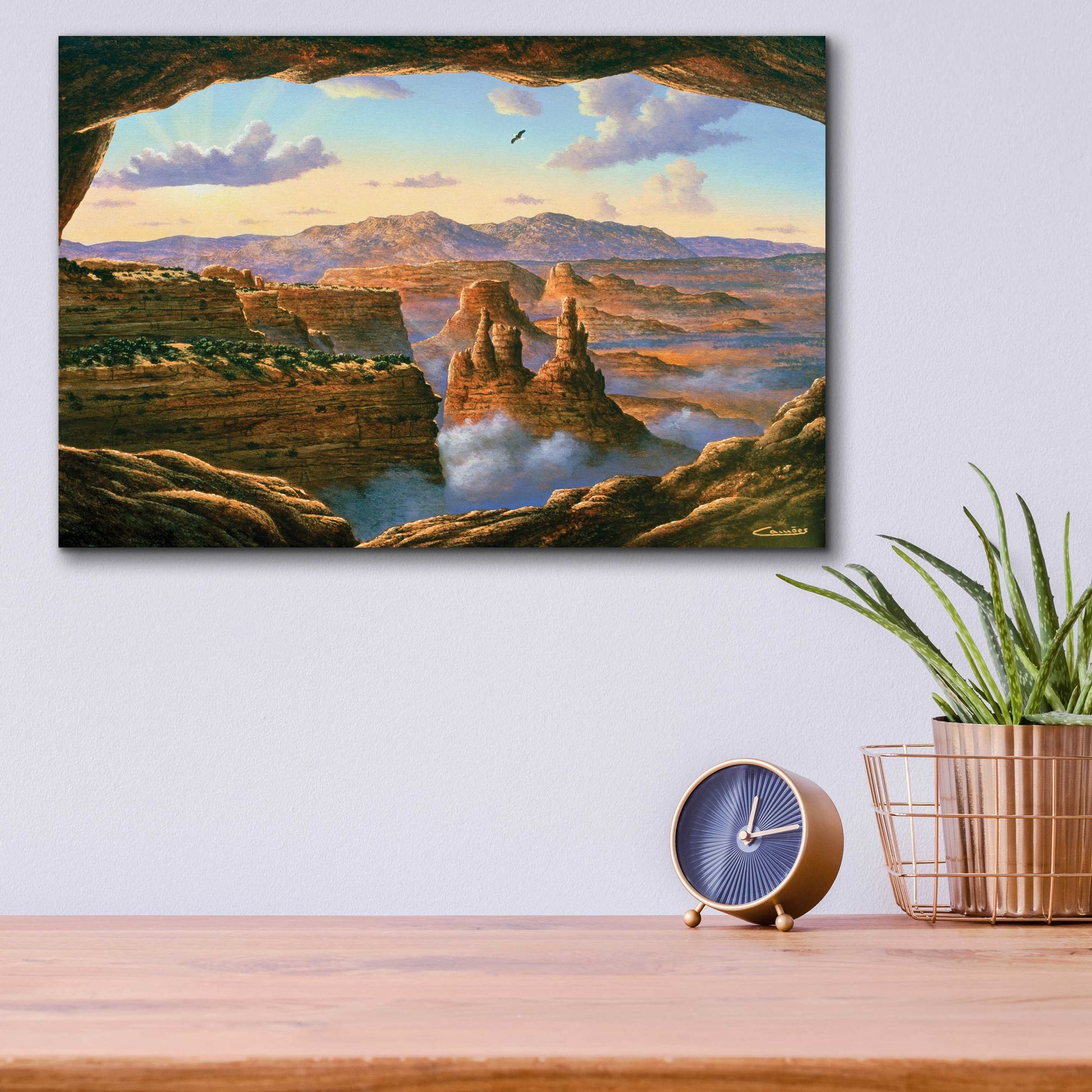 Epic Art 'Island In The Sky, Canyonlands' by Eduardo Camoes, Acrylic Glass Wall Art,16x12