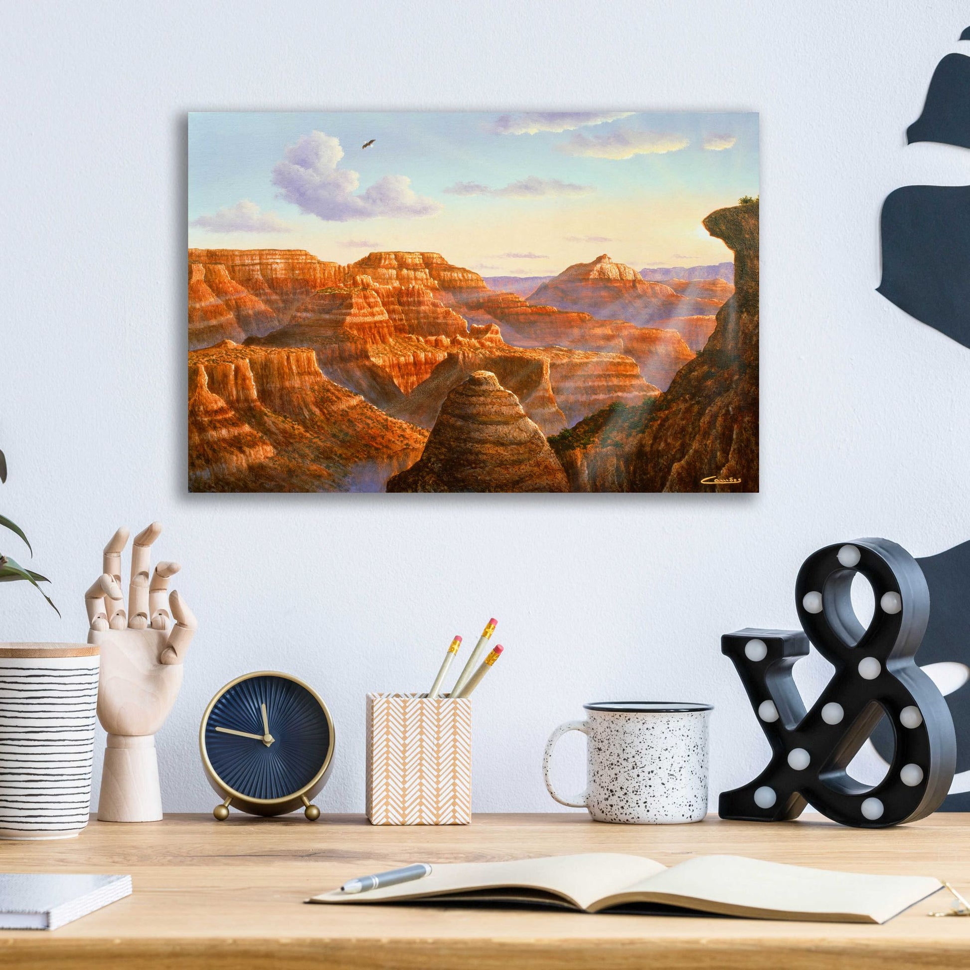 Epic Art 'Grand Canyon' by Eduardo Camoes, Acrylic Glass Wall Art,16x12