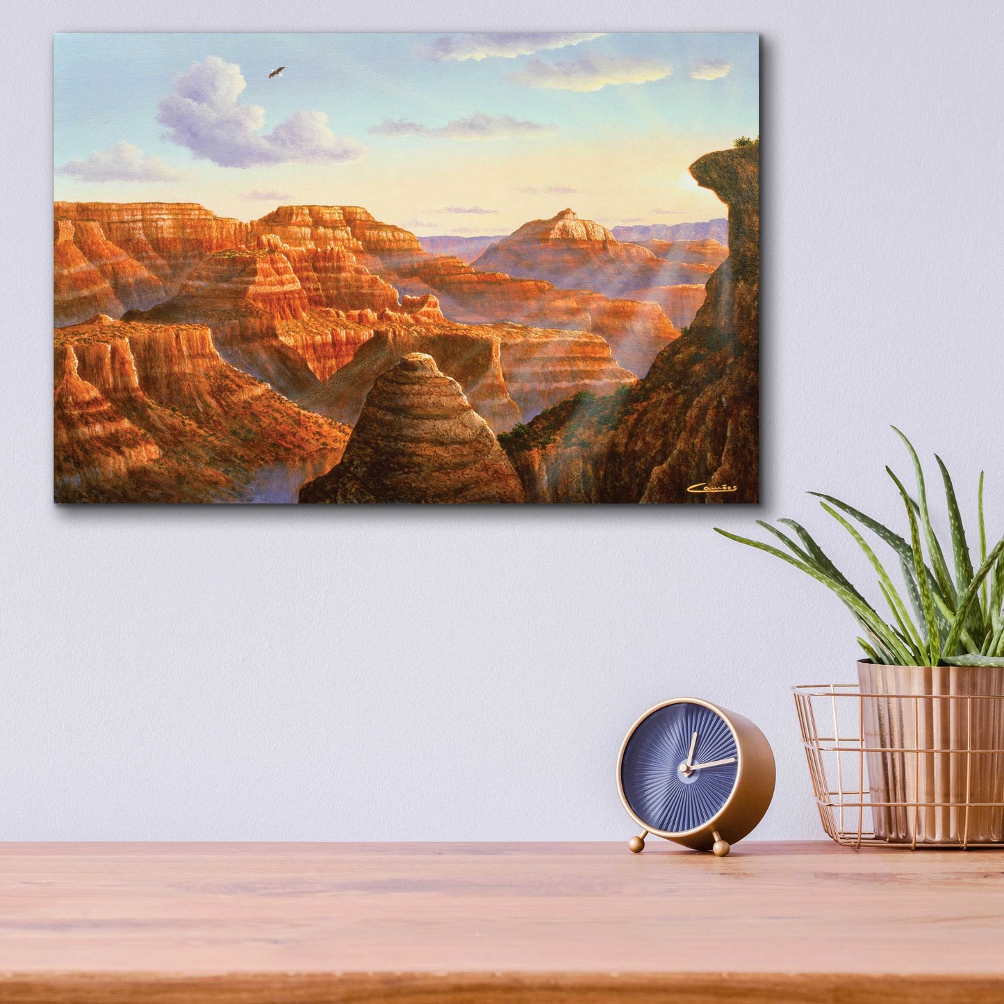 Epic Art 'Grand Canyon' by Eduardo Camoes, Acrylic Glass Wall Art,16x12