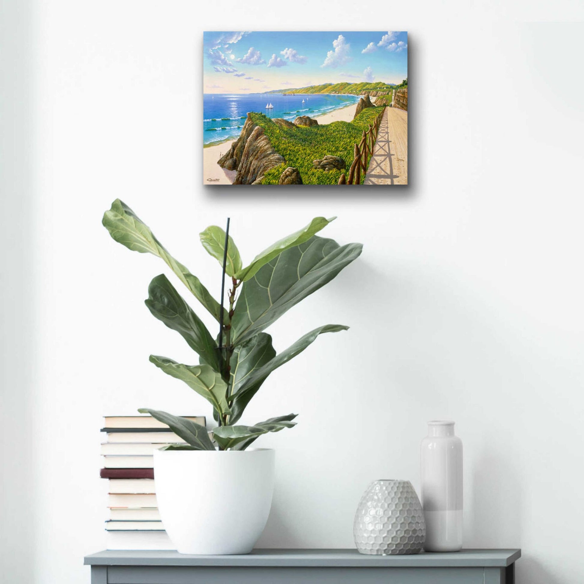 Epic Art 'California Incline 1915' by Eduardo Camoes, Acrylic Glass Wall Art,16x12