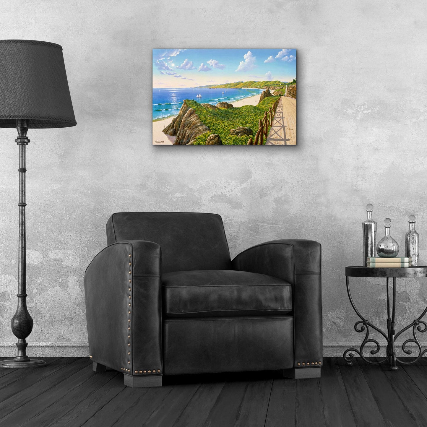 Epic Art 'California Incline 1915' by Eduardo Camoes, Acrylic Glass Wall Art,24x16