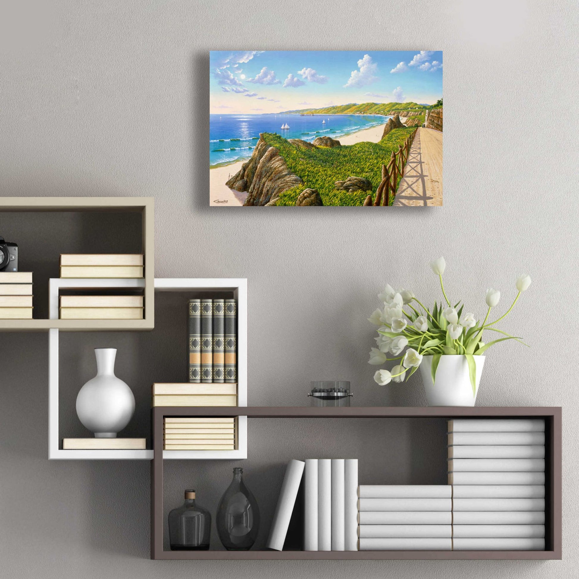 Epic Art 'California Incline 1915' by Eduardo Camoes, Acrylic Glass Wall Art,24x16