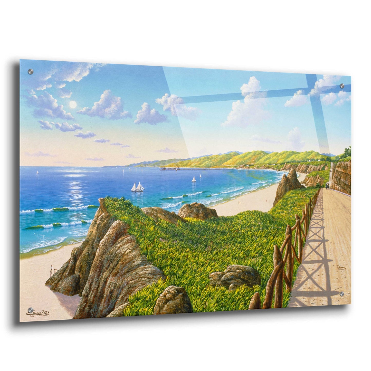 Epic Art 'California Incline 1915' by Eduardo Camoes, Acrylic Glass Wall Art,36x24