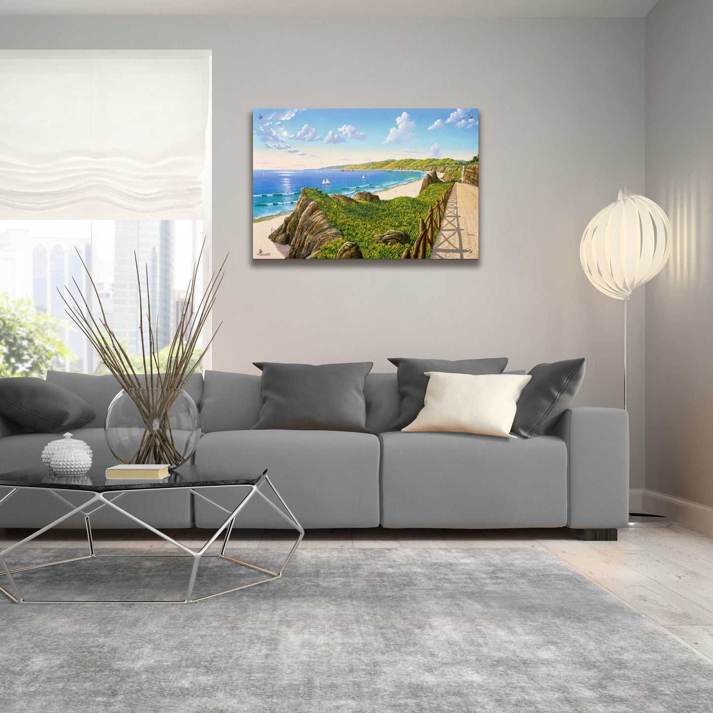 Epic Art 'California Incline 1915' by Eduardo Camoes, Acrylic Glass Wall Art,36x24