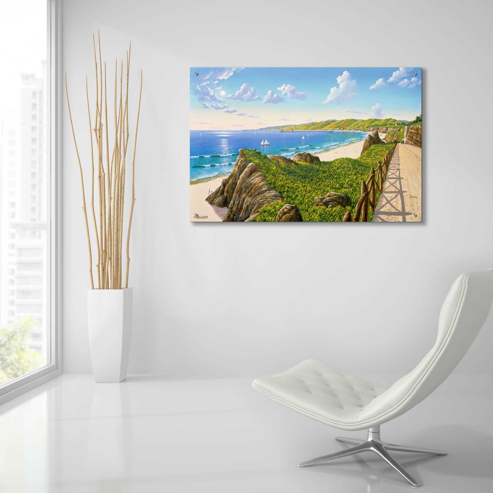 Epic Art 'California Incline 1915' by Eduardo Camoes, Acrylic Glass Wall Art,36x24