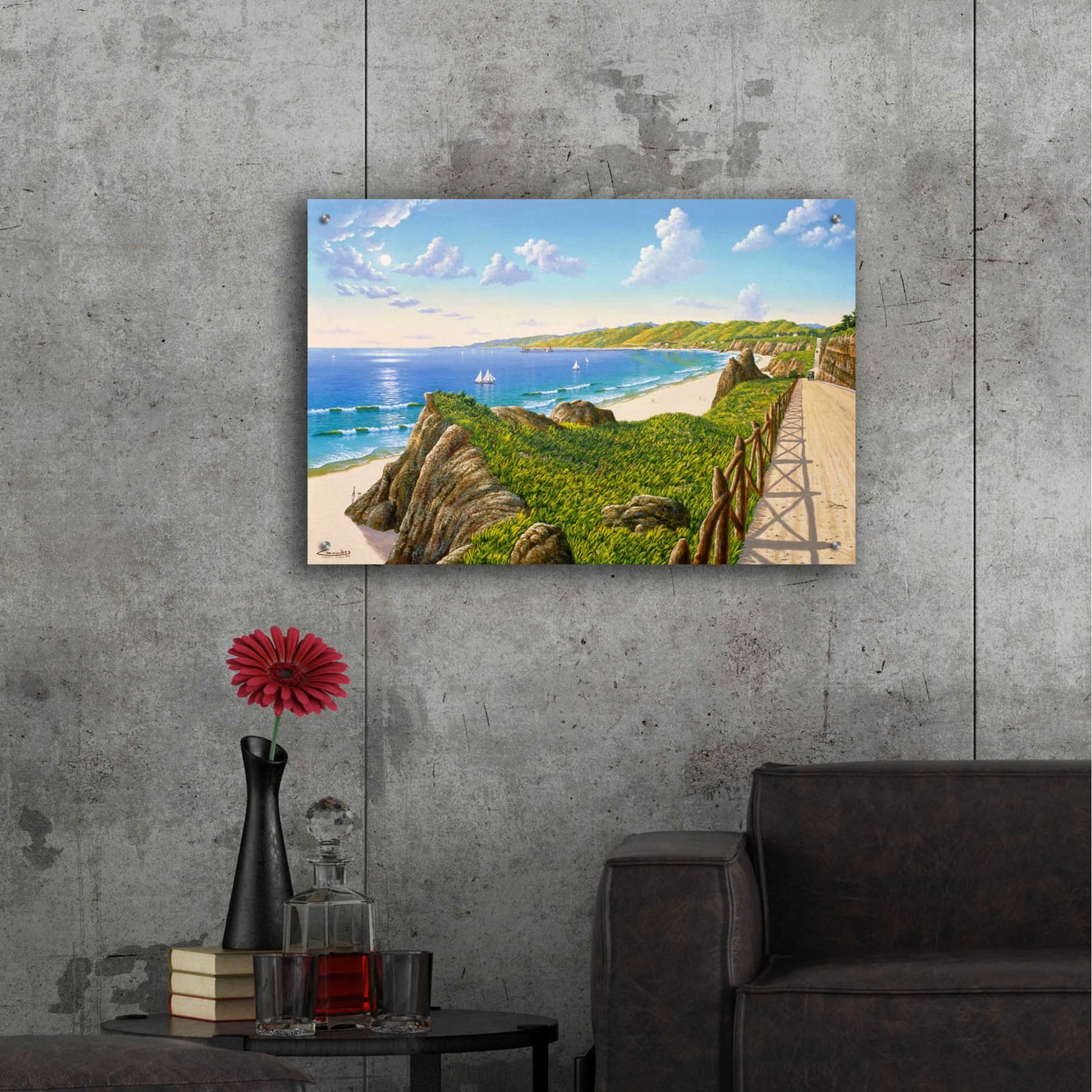 Epic Art 'California Incline 1915' by Eduardo Camoes, Acrylic Glass Wall Art,36x24