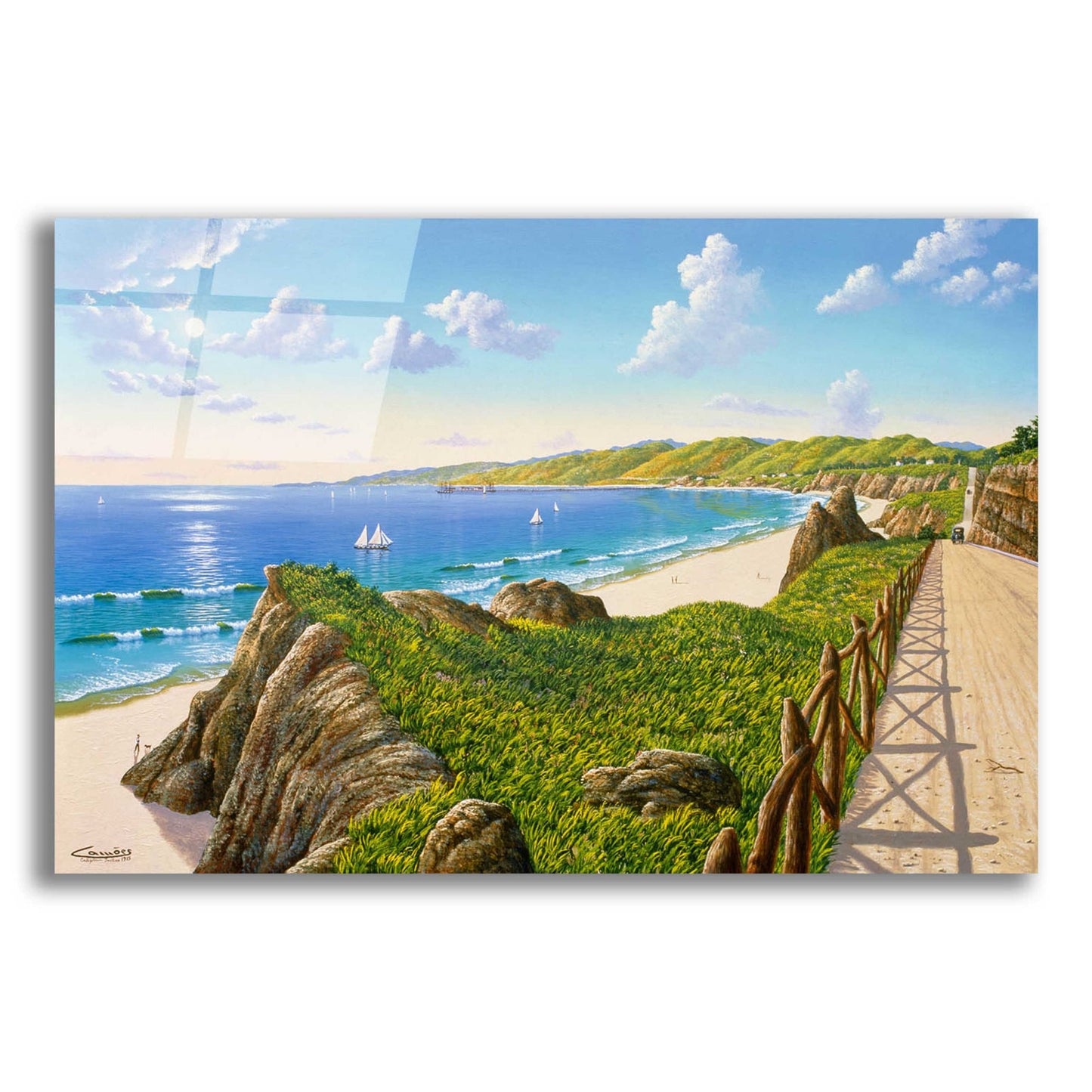 Epic Art 'California Incline 1915' by Eduardo Camoes, Acrylic Glass Wall Art