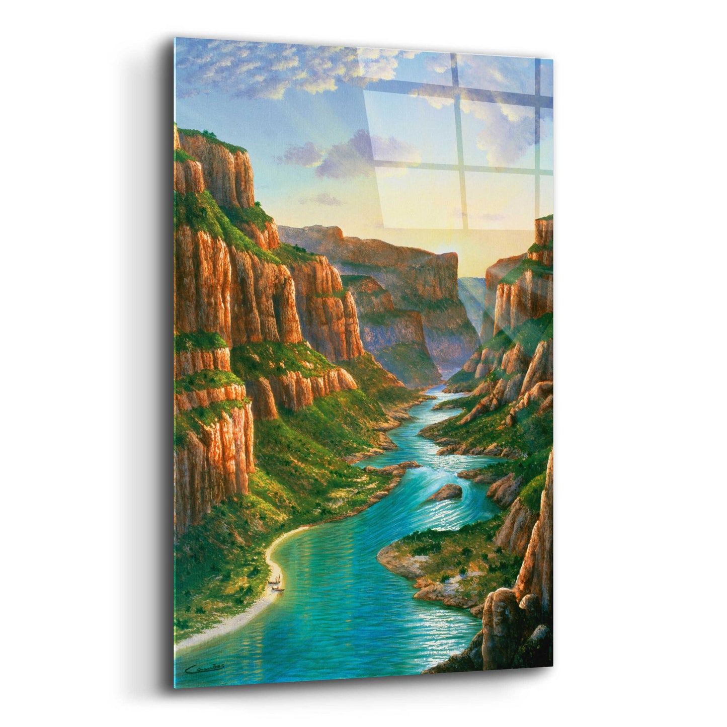 Epic Art 'Colorado River, Grand Canyon' by Eduardo Camoes, Acrylic Glass Wall Art,12x16