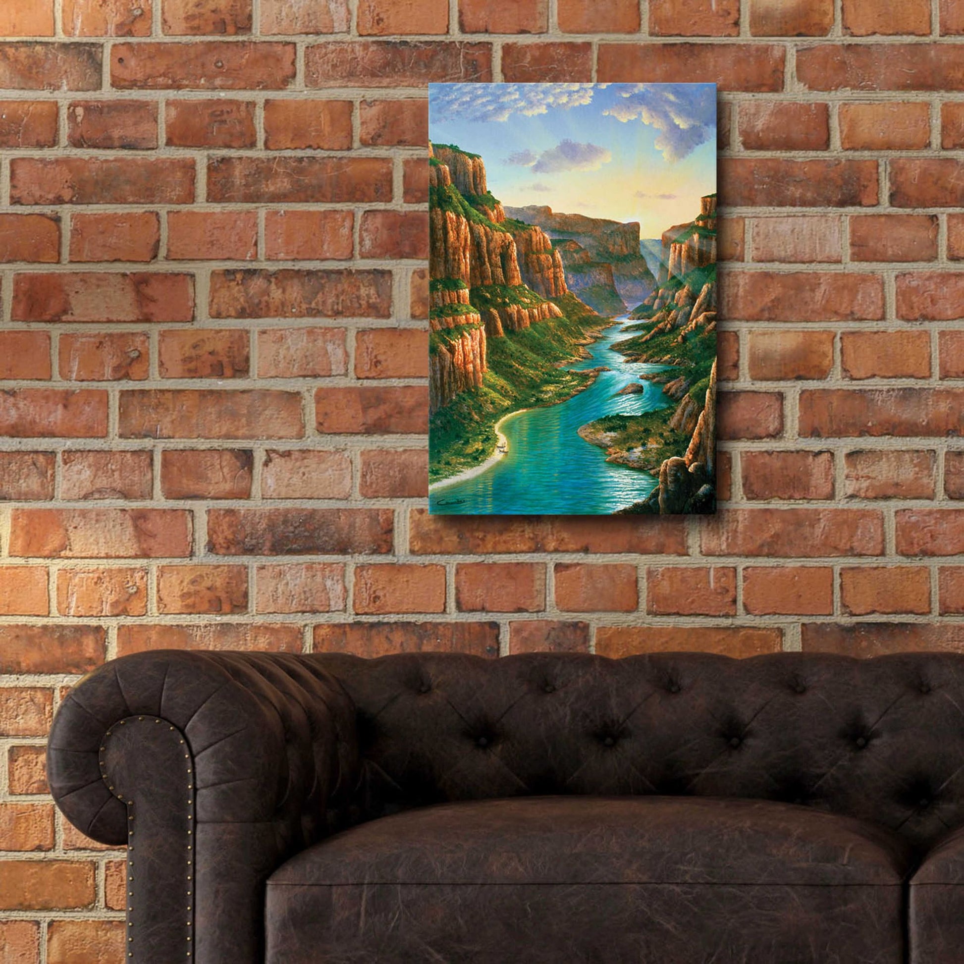 Epic Art 'Colorado River, Grand Canyon' by Eduardo Camoes, Acrylic Glass Wall Art,16x24