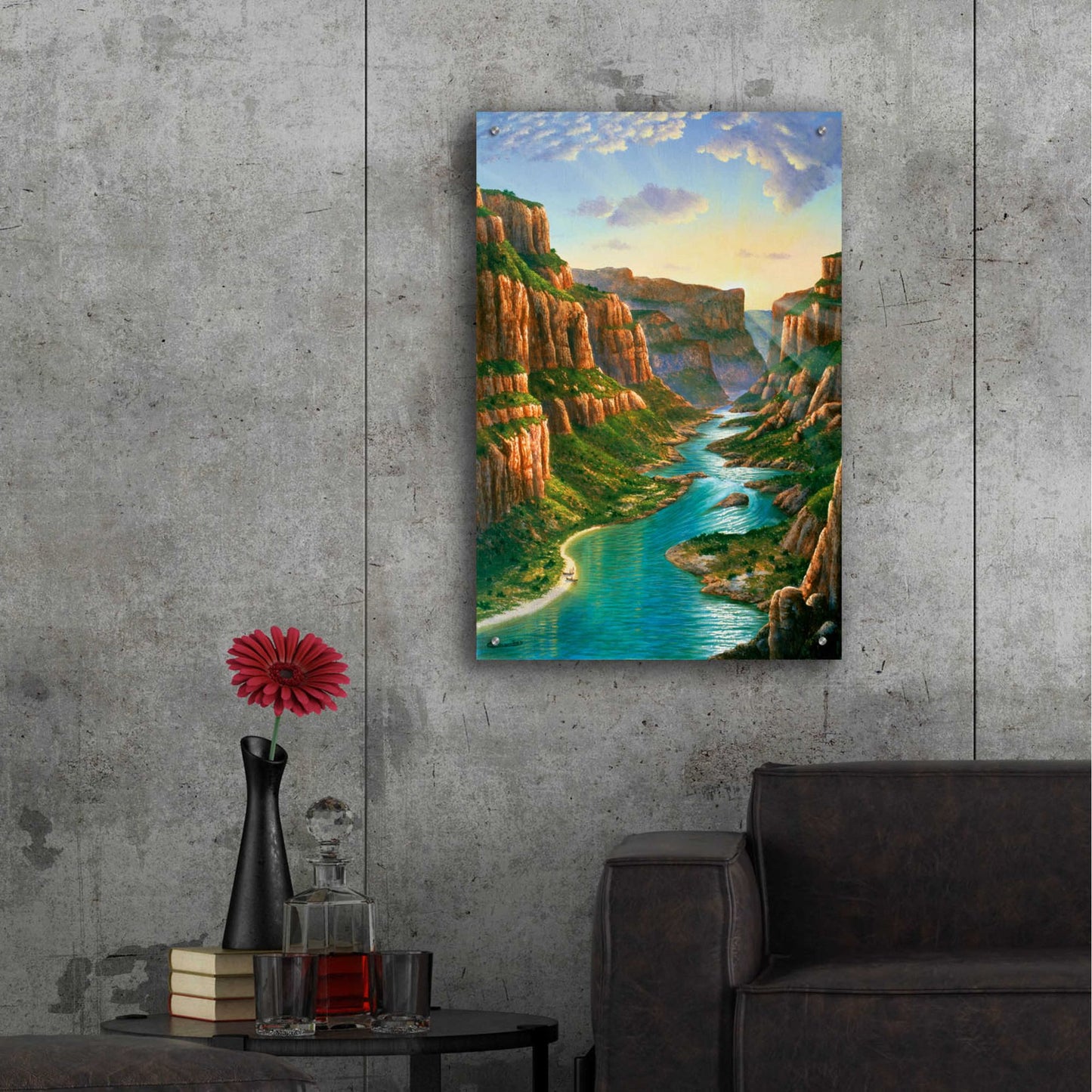 Epic Art 'Colorado River, Grand Canyon' by Eduardo Camoes, Acrylic Glass Wall Art,24x36