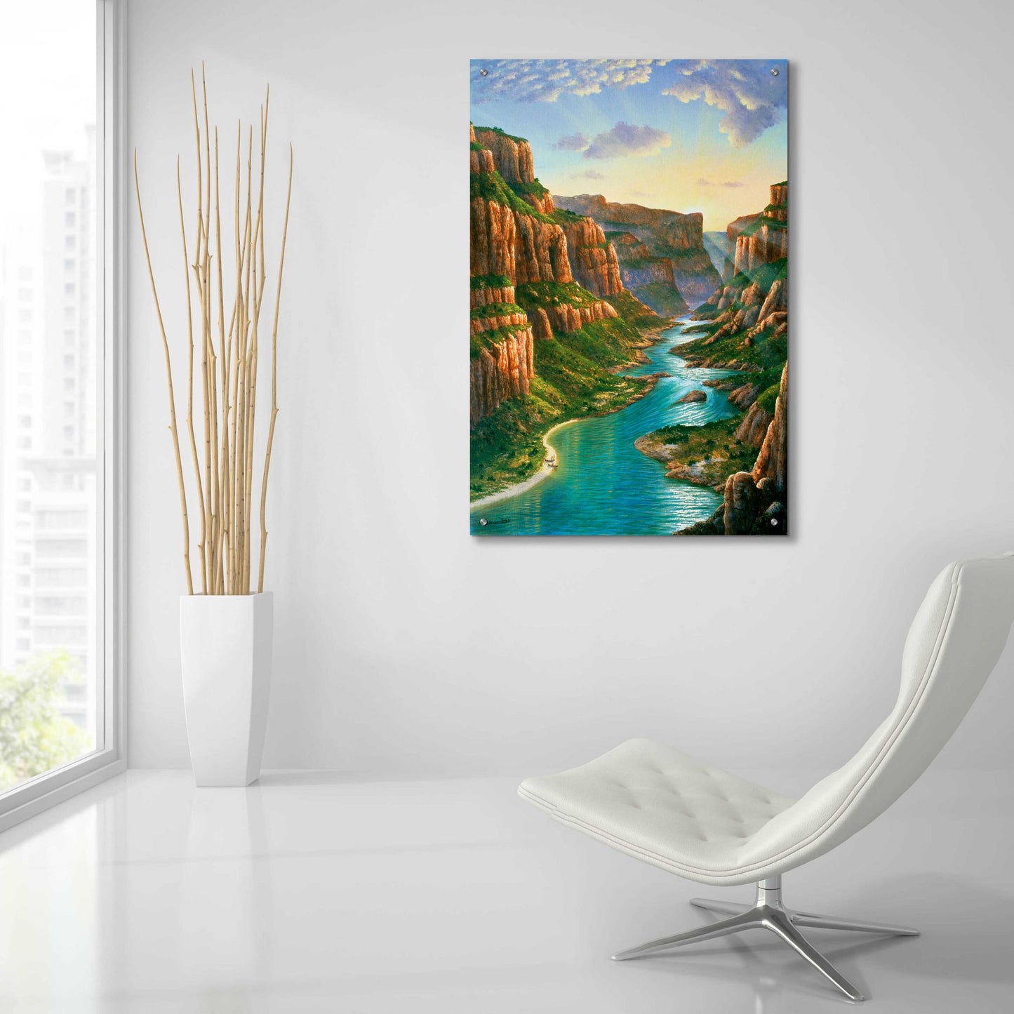 Epic Art 'Colorado River, Grand Canyon' by Eduardo Camoes, Acrylic Glass Wall Art,24x36