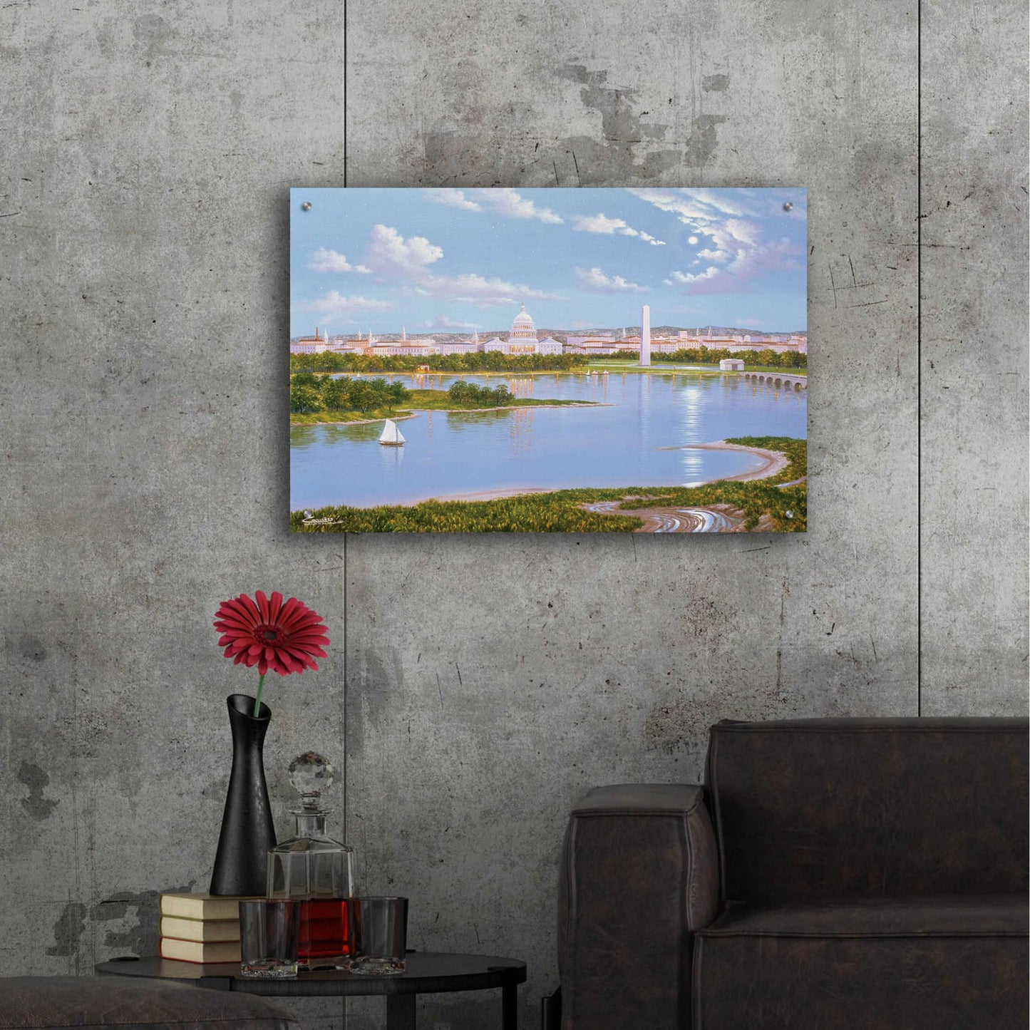 Epic Art 'Washington, D. C. In 1885' by Eduardo Camoes, Acrylic Glass Wall Art,36x24