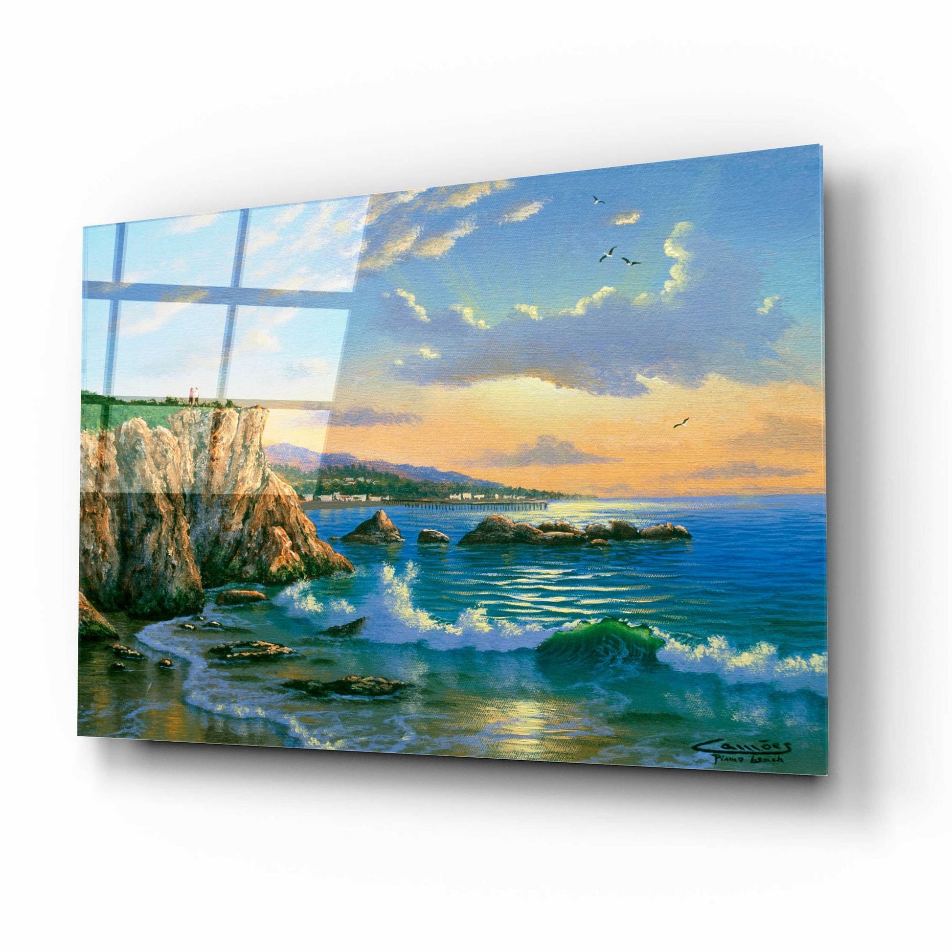 Epic Art 'Pismo Beach CA' by Eduardo Camoes, Acrylic Glass Wall Art,16x12