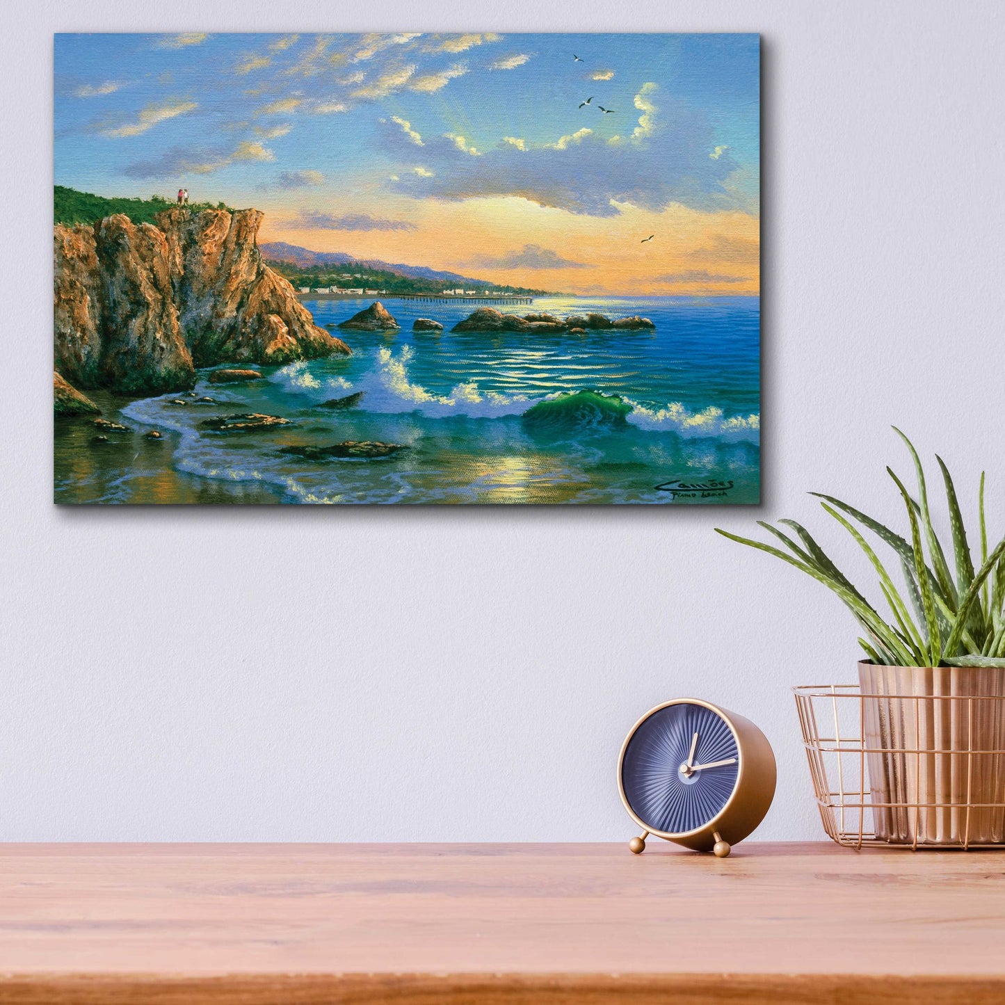 Epic Art 'Pismo Beach CA' by Eduardo Camoes, Acrylic Glass Wall Art,16x12