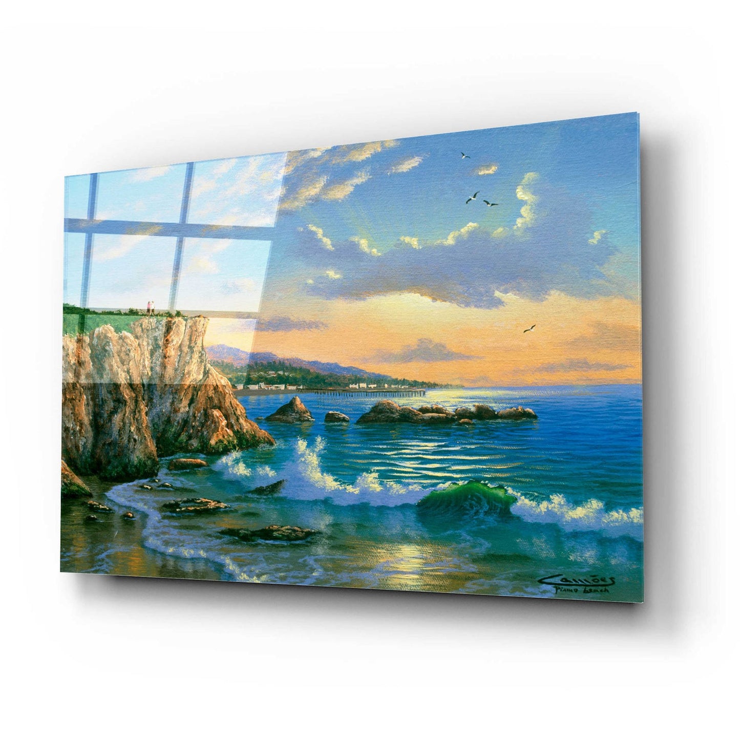 Epic Art 'Pismo Beach CA' by Eduardo Camoes, Acrylic Glass Wall Art,24x16