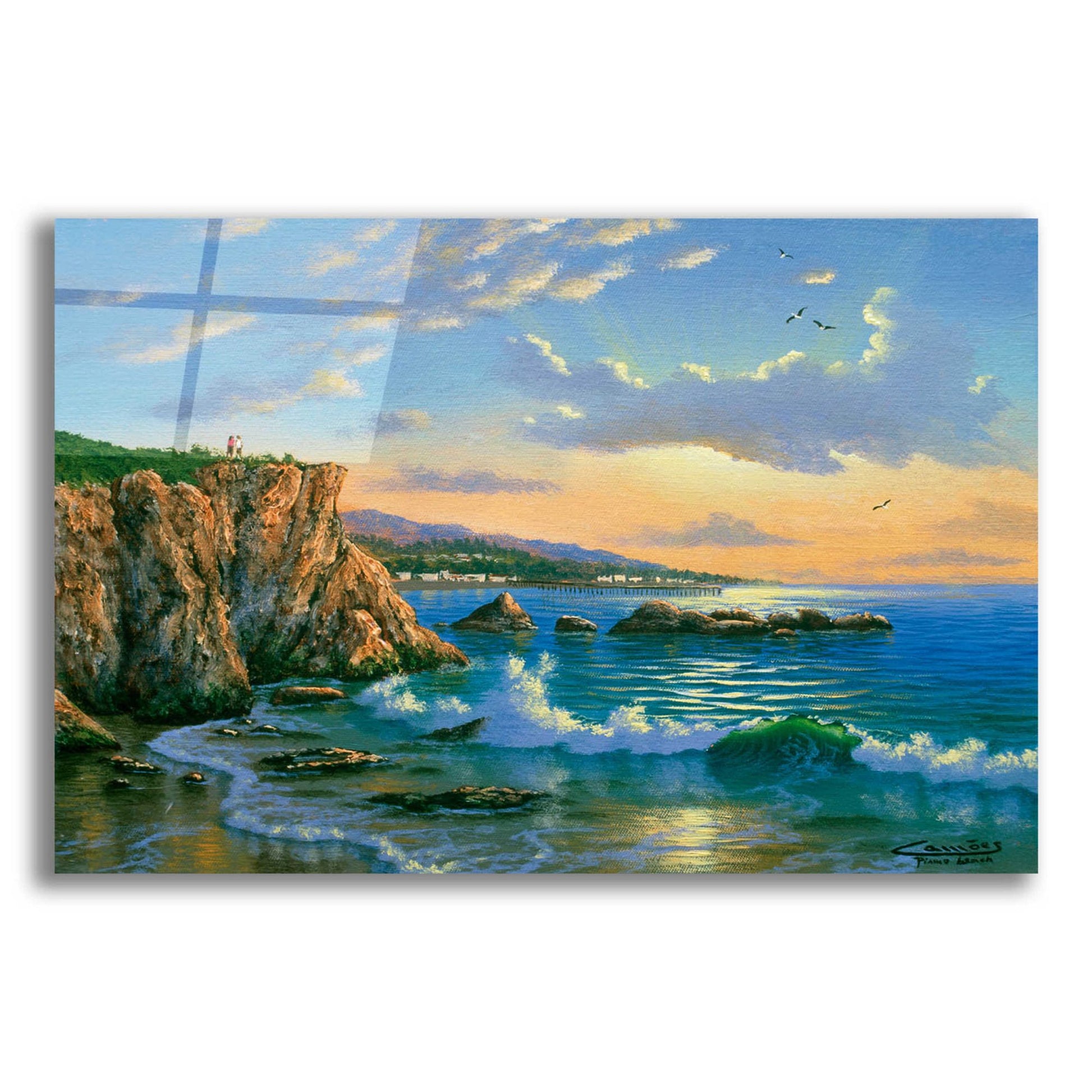 Epic Art 'Pismo Beach CA' by Eduardo Camoes, Acrylic Glass Wall Art,24x16