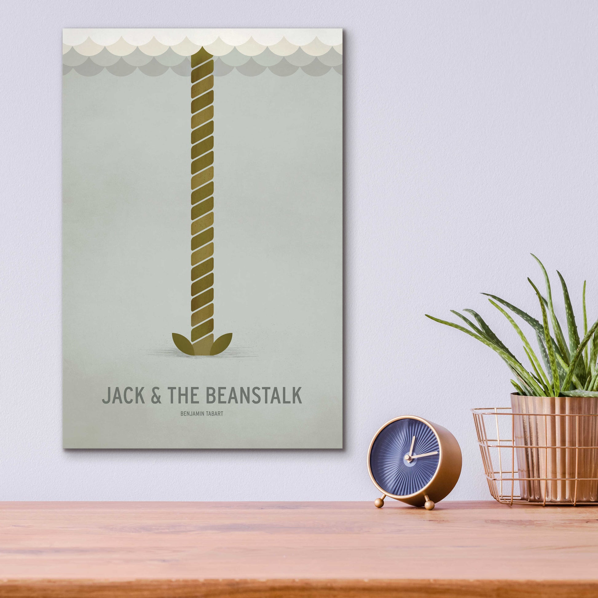 Epic Art 'Jack and the Beanstalk' by Christian Jackson, Acrylic Glass Wall Art,12x16