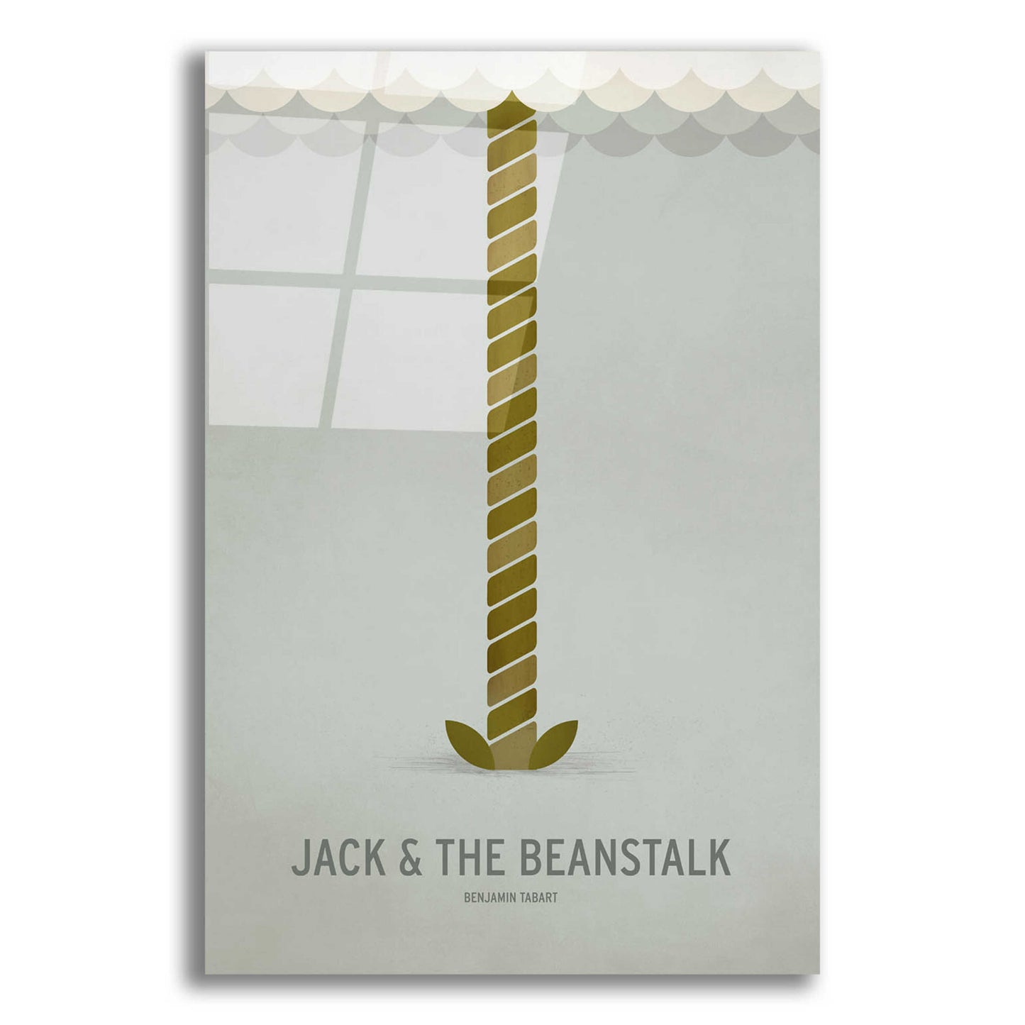 Epic Art 'Jack and the Beanstalk' by Christian Jackson, Acrylic Glass Wall Art,12x16