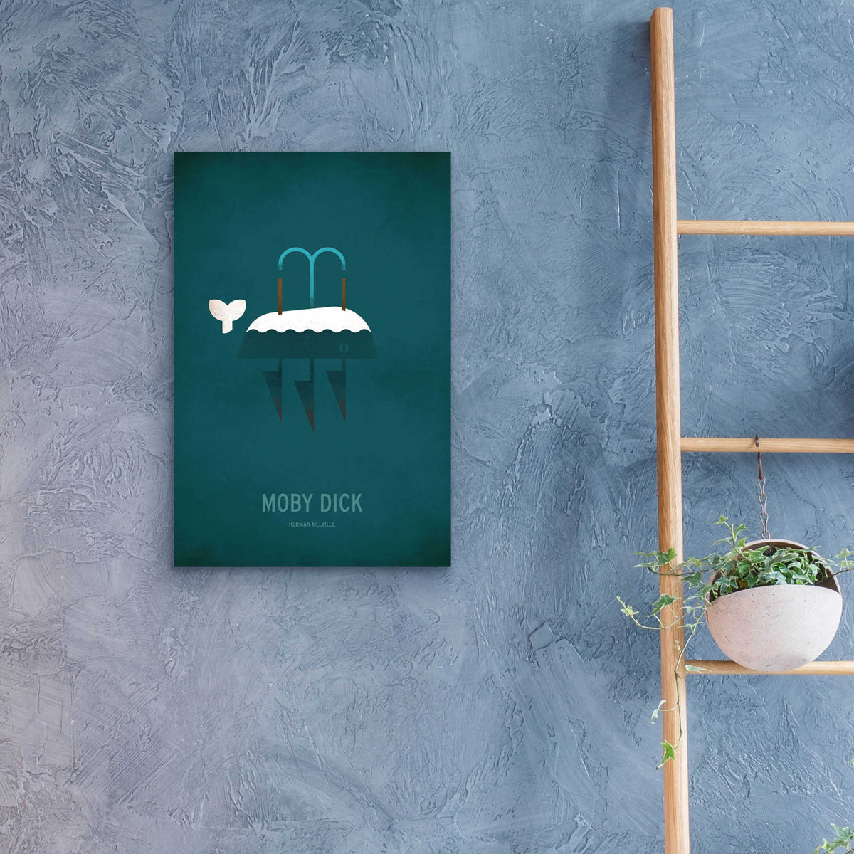 Moby Dick Minimal by Christian Jackson - 16x24 acrylic wall art in a room