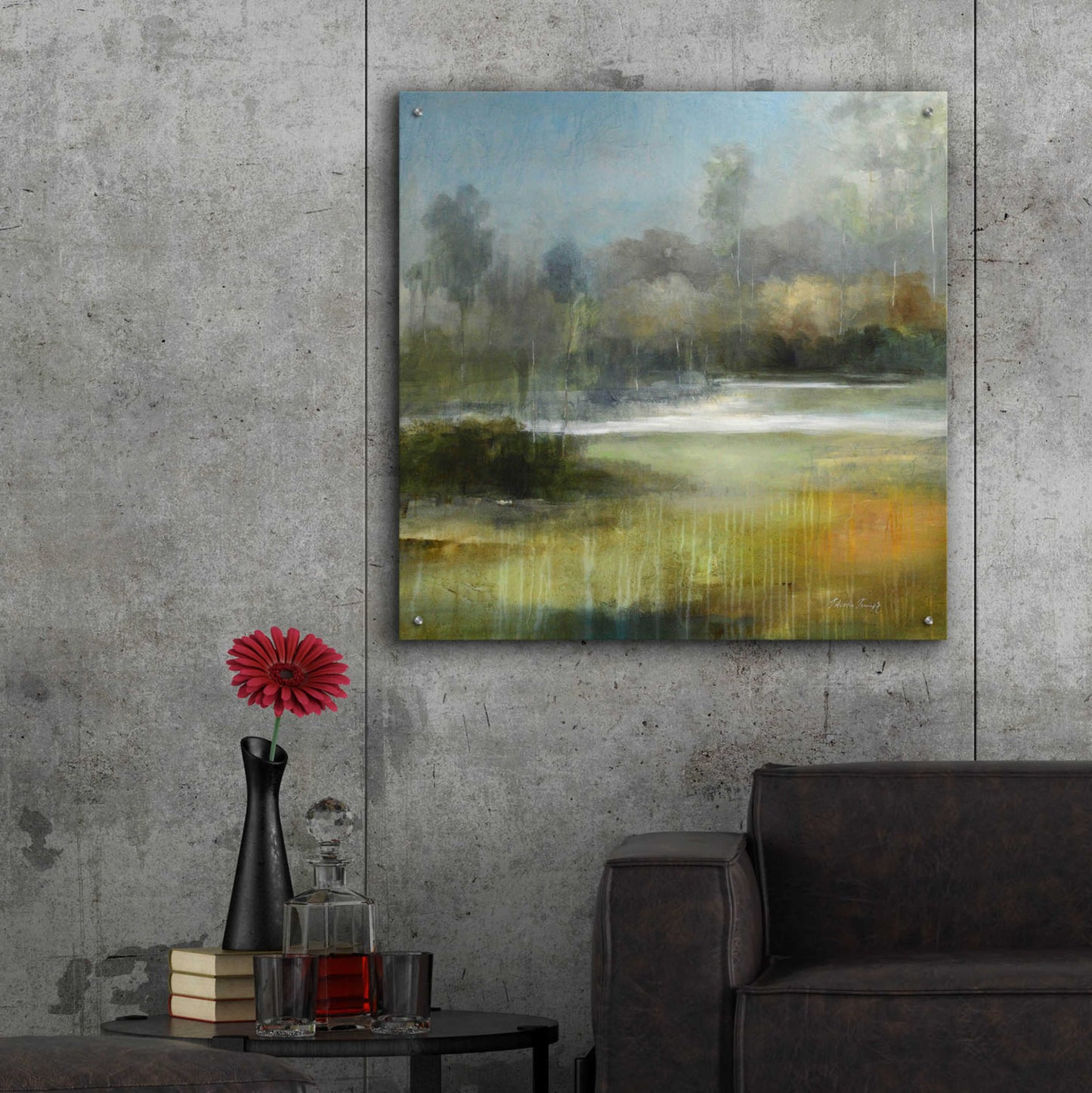 Epic Art 'A Quiet Place' by J Austin Jennings, Acrylic Glass Wall Art,36x36