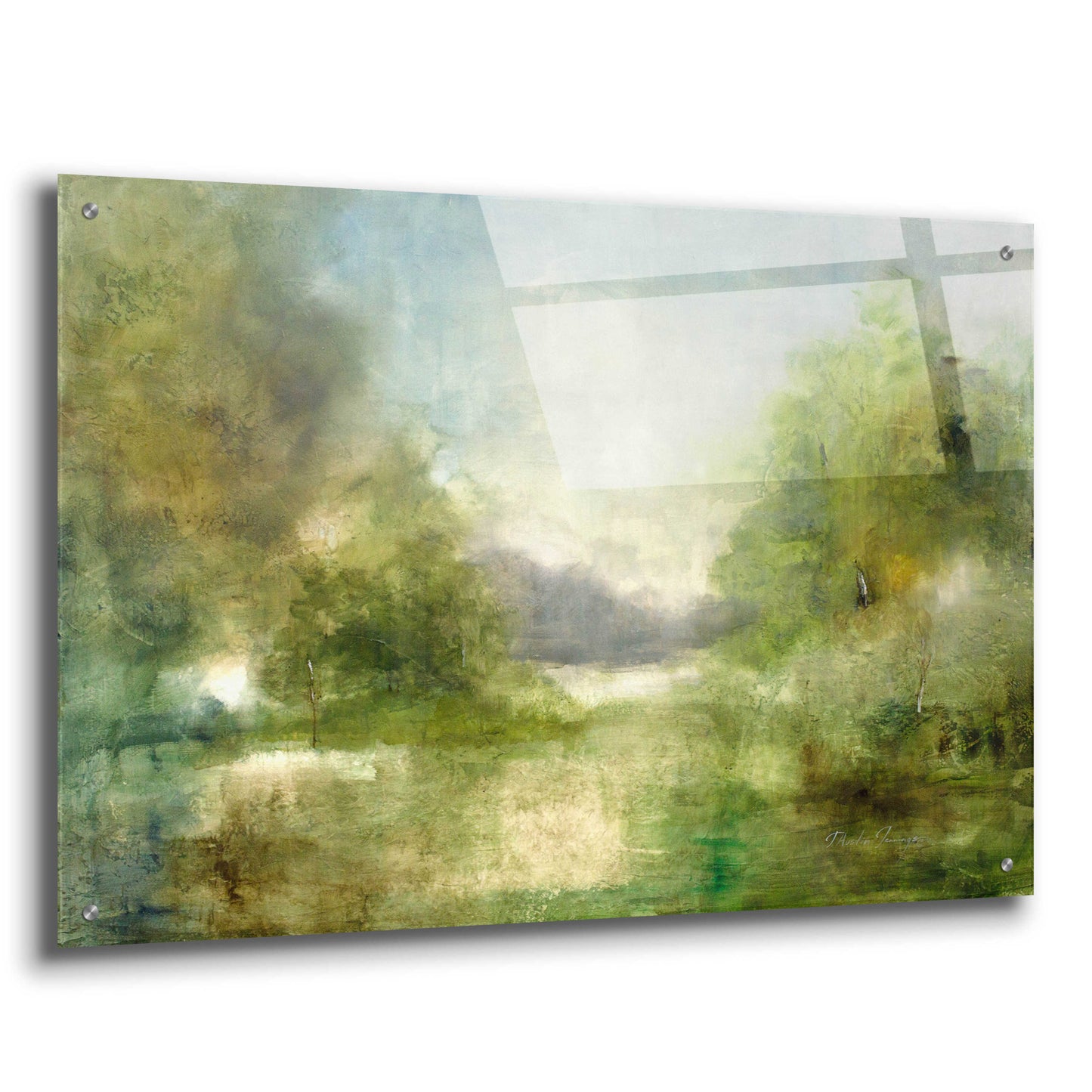 Epic Art 'Our Sunday Hike' by J Austin Jennings, Acrylic Glass Wall Art,36x24