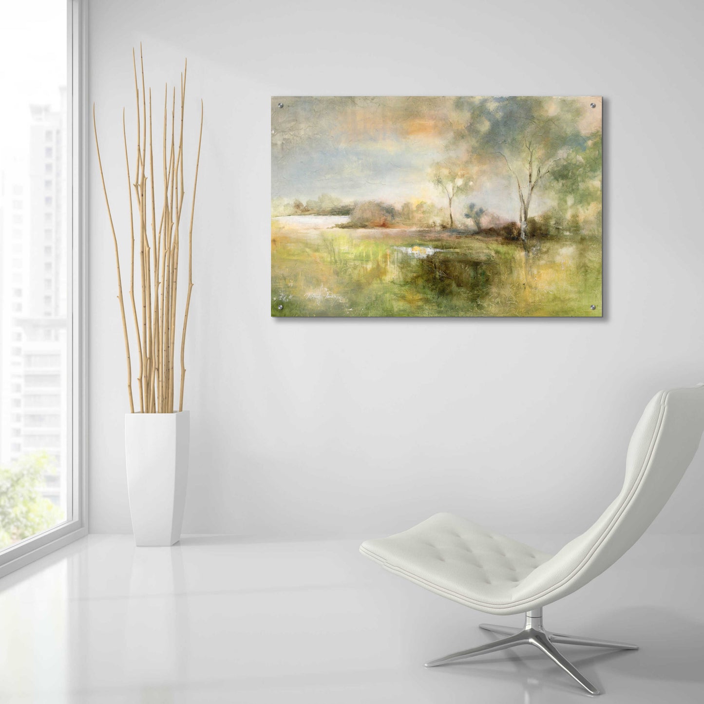 Epic Art 'Reflection of June' by J Austin Jennings, Acrylic Glass Wall Art,36x24