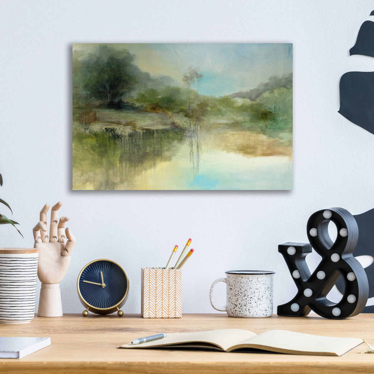 Epic Art 'The Lazy Day' by J Austin Jennings, Acrylic Glass Wall Art,16x12