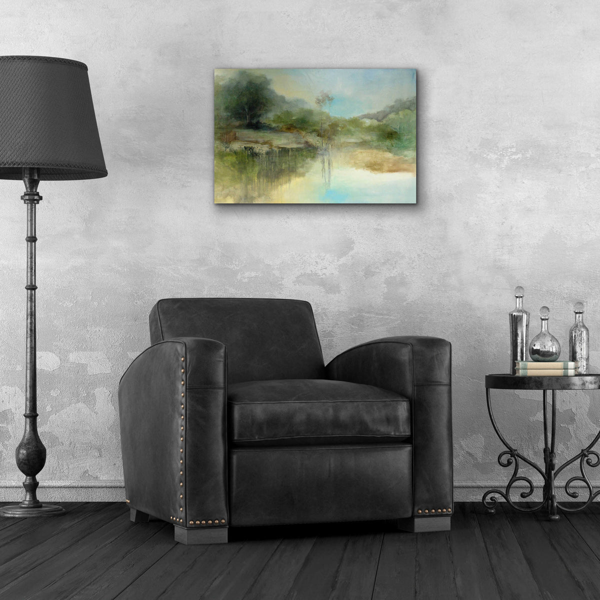 Epic Art 'The Lazy Day' by J Austin Jennings, Acrylic Glass Wall Art,24x16