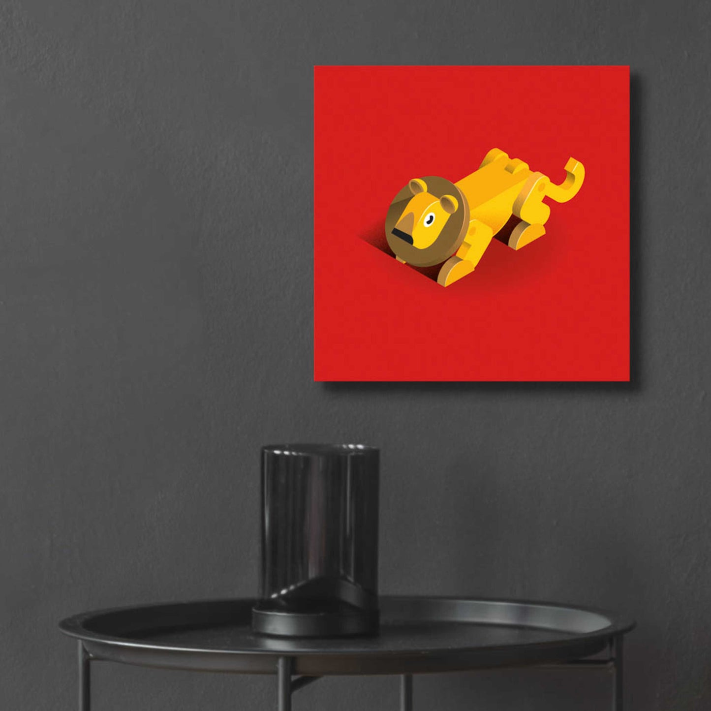 Epic Art 'Lion' by Bo Virkelyst Jensen, Acrylic Glass Wall Art,12x12