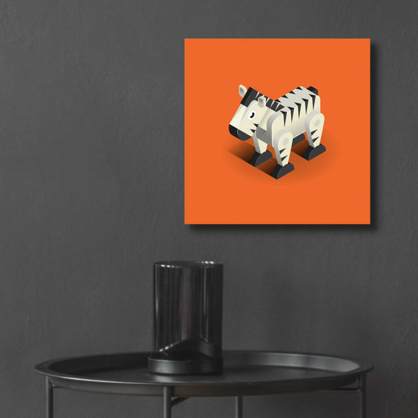 Epic Art 'Zebra' by Bo Virkelyst Jensen, Acrylic Glass Wall Art,12x12