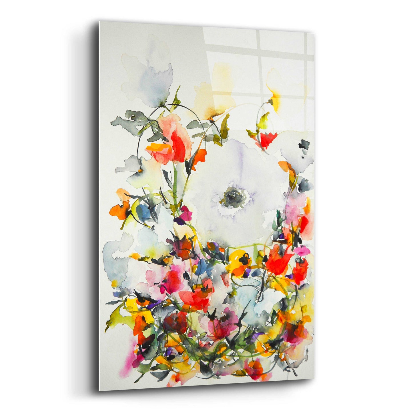 Epic Art 'Gardenia 11' by Karin Johannesson, Acrylic Glass Wall Art,16x24