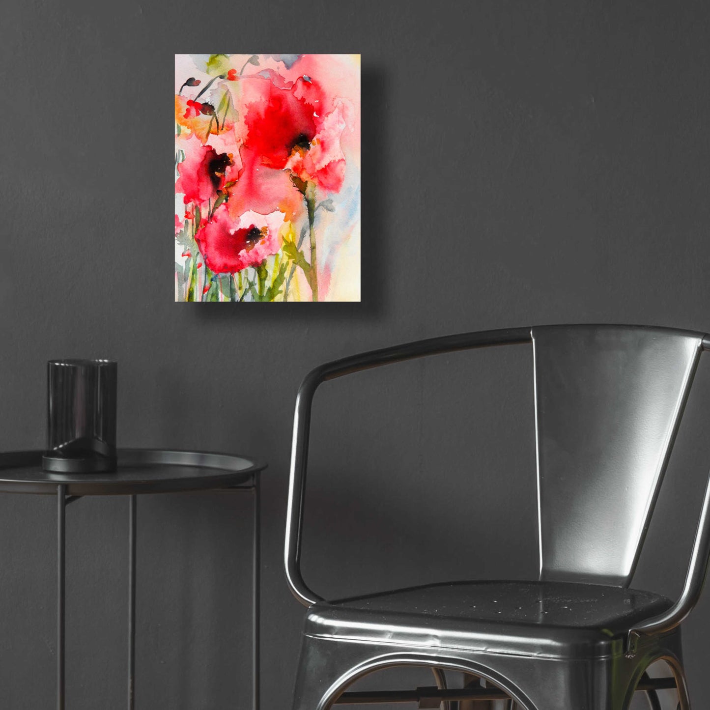 Epic Art 'Summer Poppies' by Karin Johannesson, Acrylic Glass Wall Art,12x16