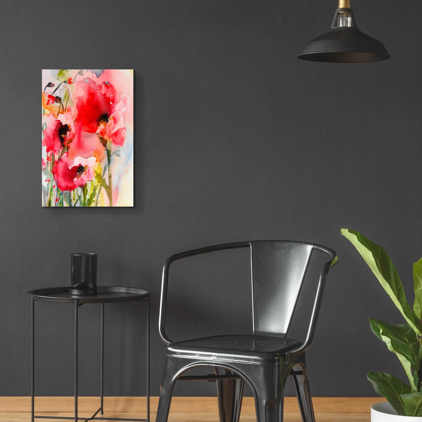 Epic Art 'Summer Poppies' by Karin Johannesson, Acrylic Glass Wall Art,16x24