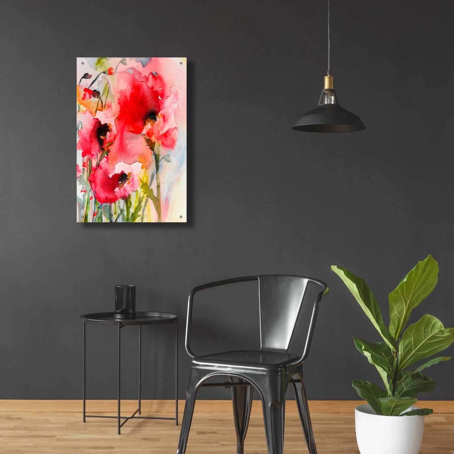 Epic Art 'Summer Poppies' by Karin Johannesson, Acrylic Glass Wall Art,24x36